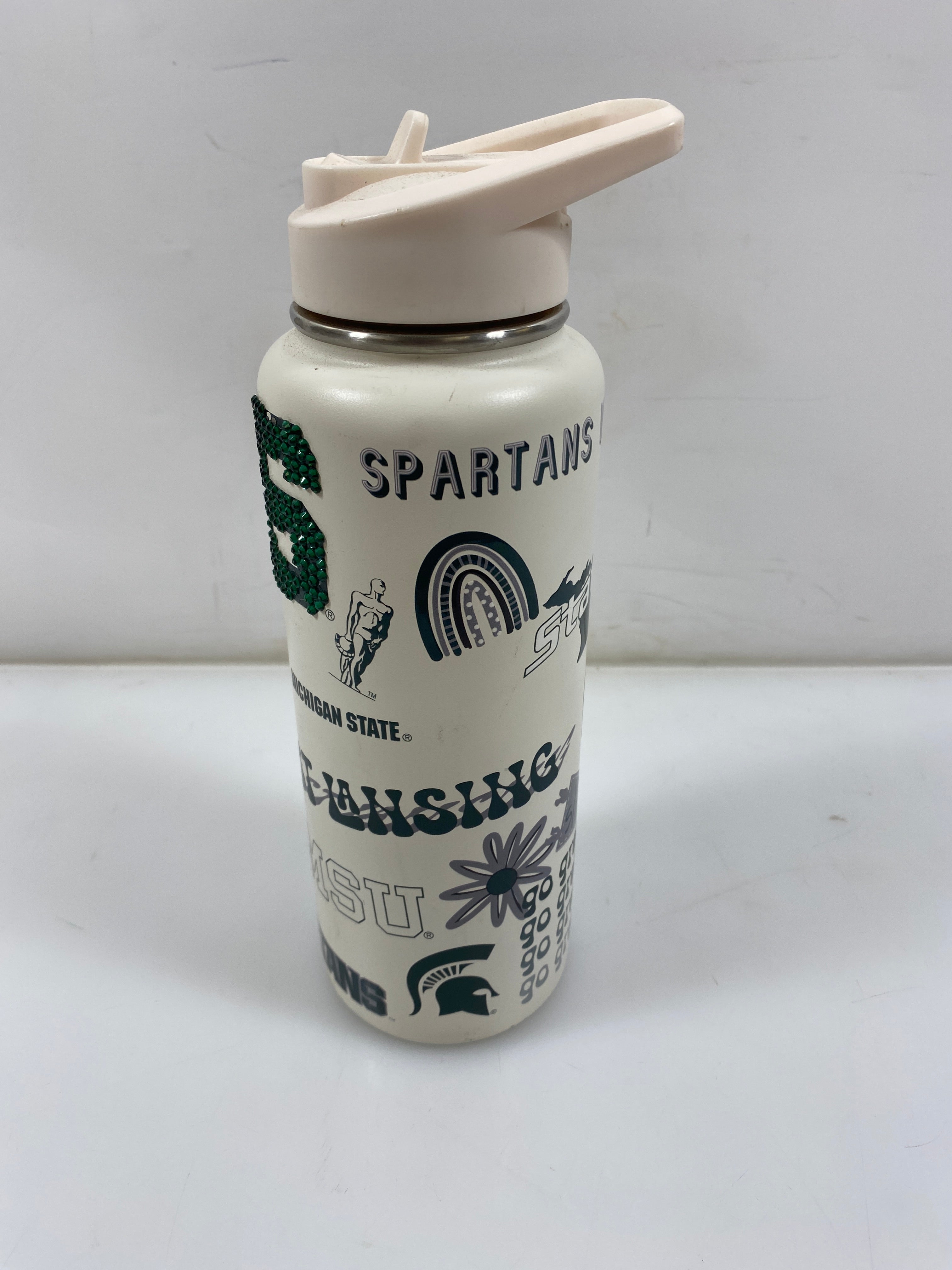 34oz Stainless Steel MSU Water Bottle