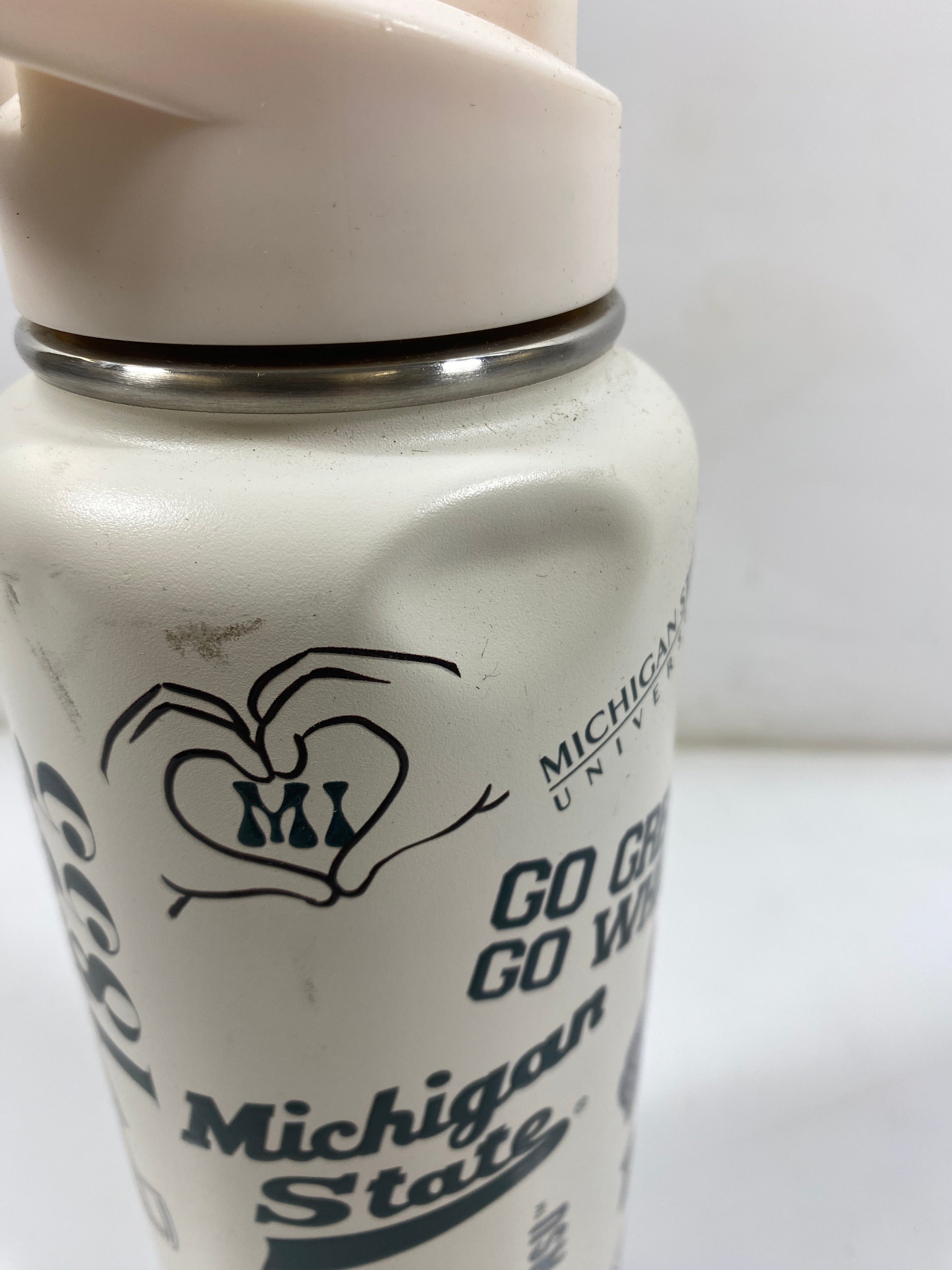 34oz Stainless Steel MSU Water Bottle