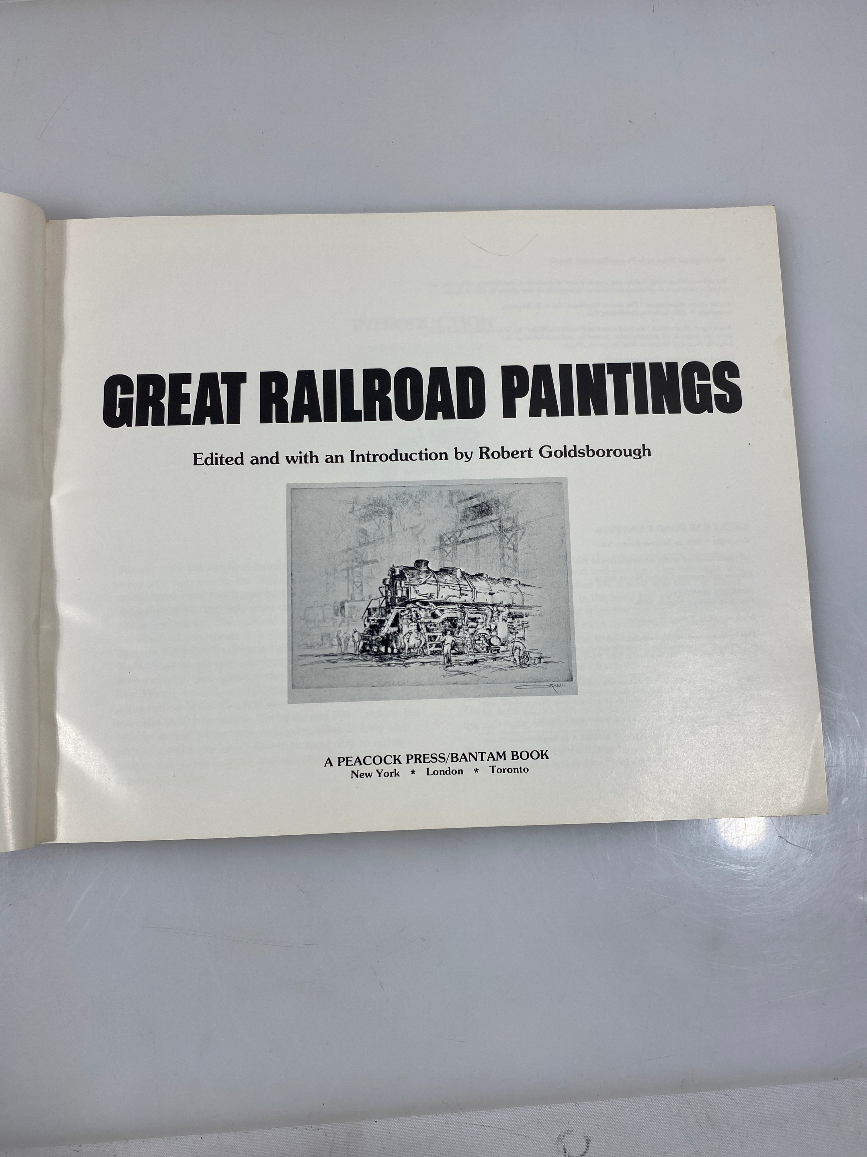 Great Railroad Paintings edited by Goldsborough 1976 SC