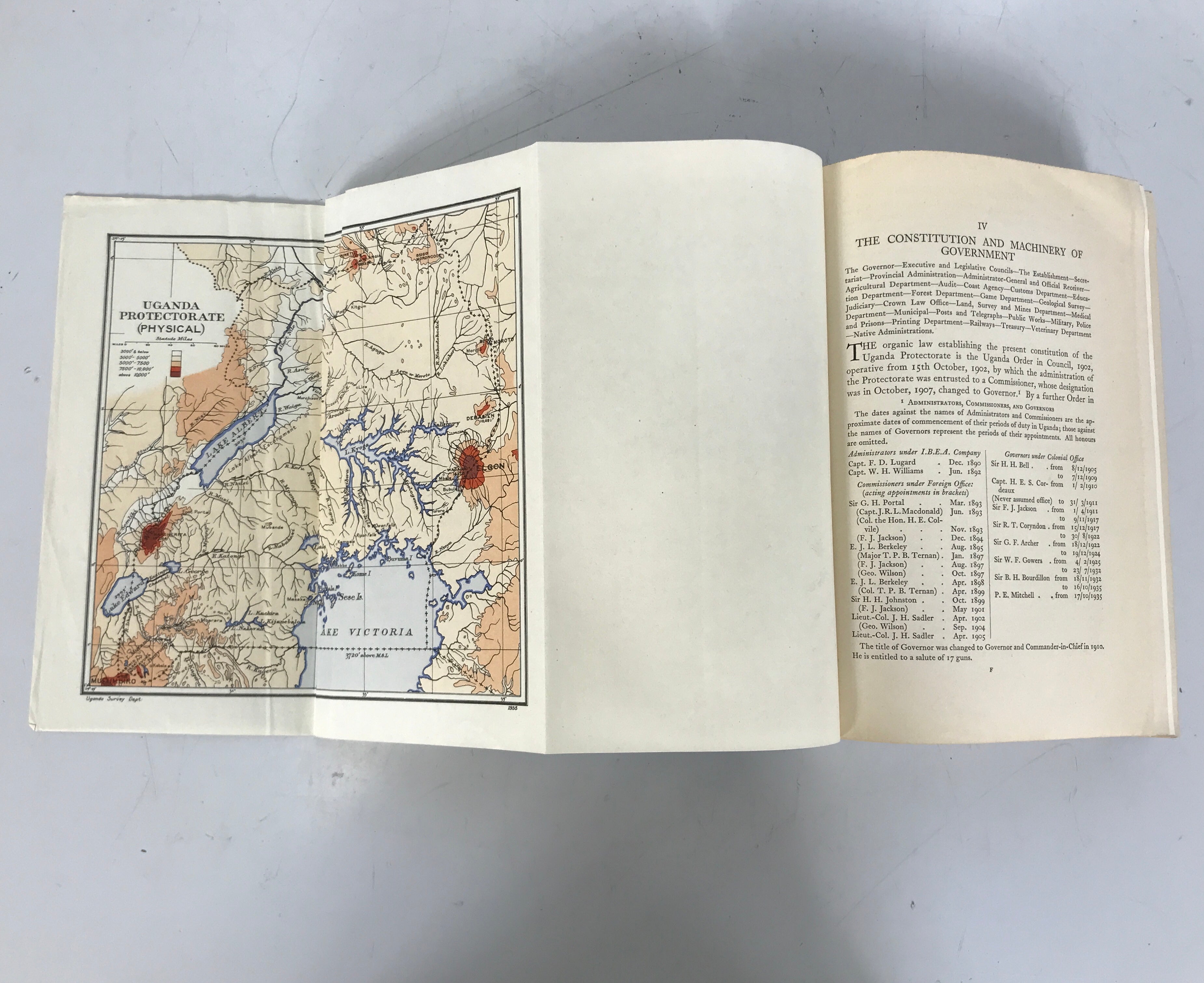 Uganda by Thomas & Scott 1935 HC Ex-Library With Color Plates