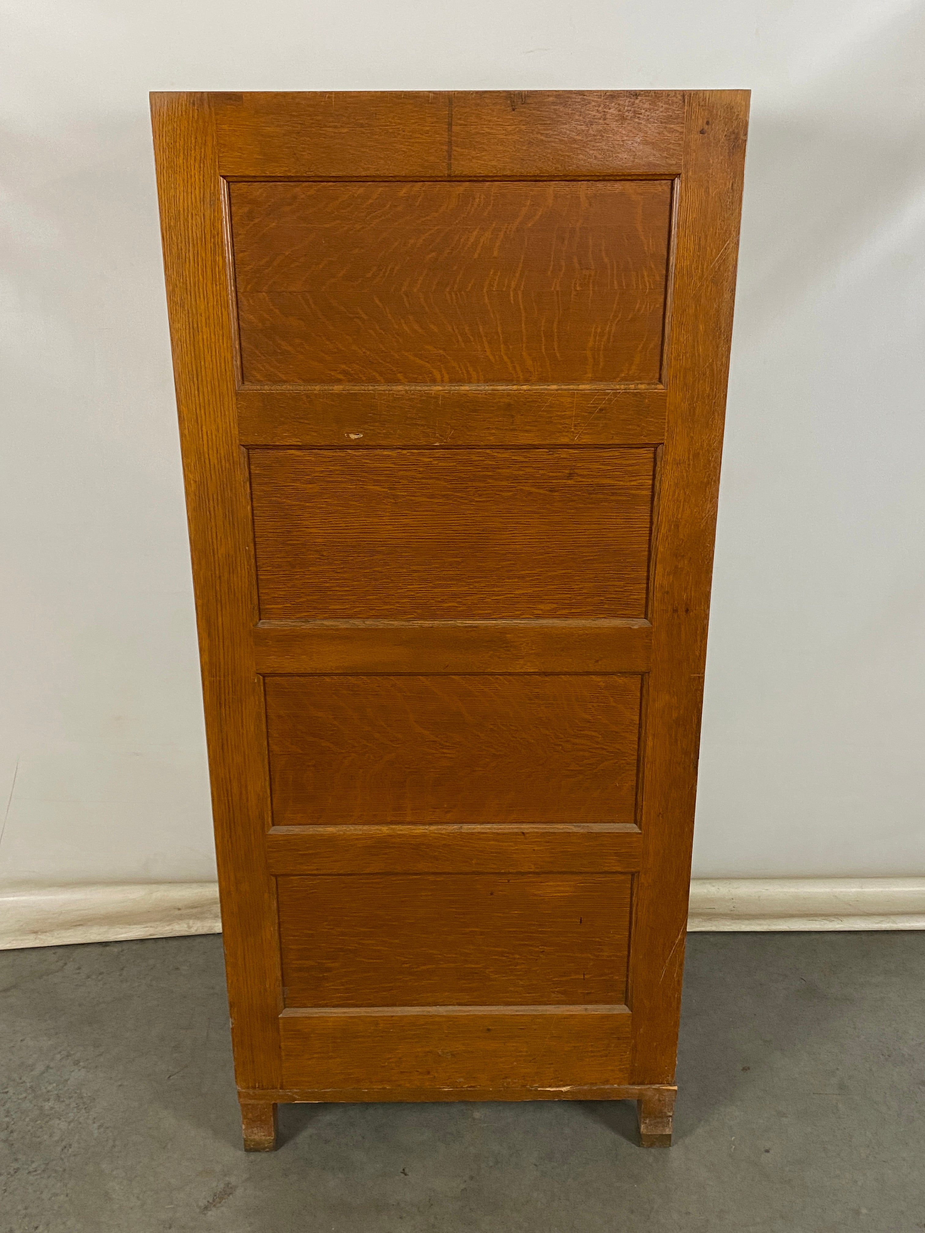 The Globe-Wernicke Co. Light Oak G-25 Wooden Filing Cabinet