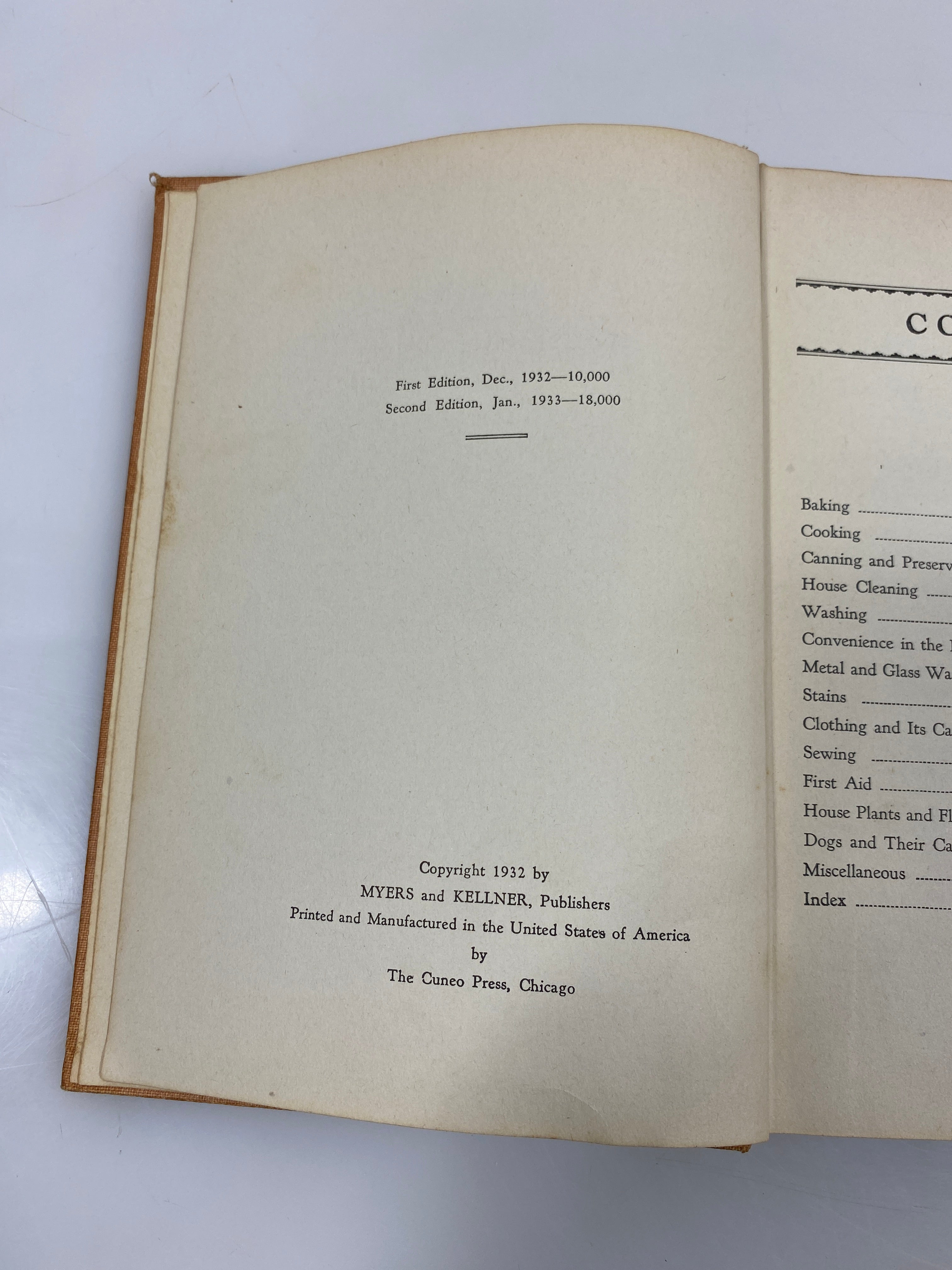 2002 Household Helps Myers and Kellner Publishers 2nd ed. 1933 HC