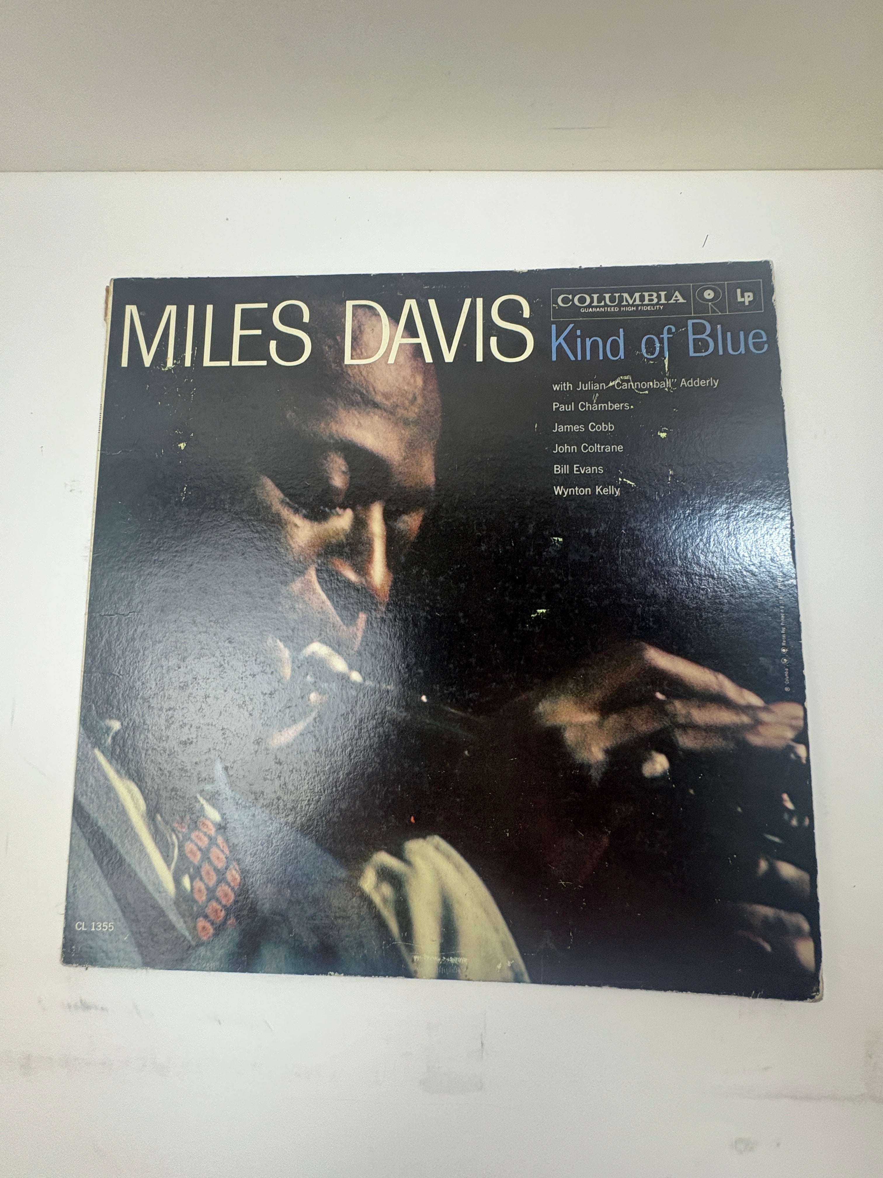 Miles Davis Kind of Blue Vintage Record 6 Eye Misprint Early Pressing CL1355