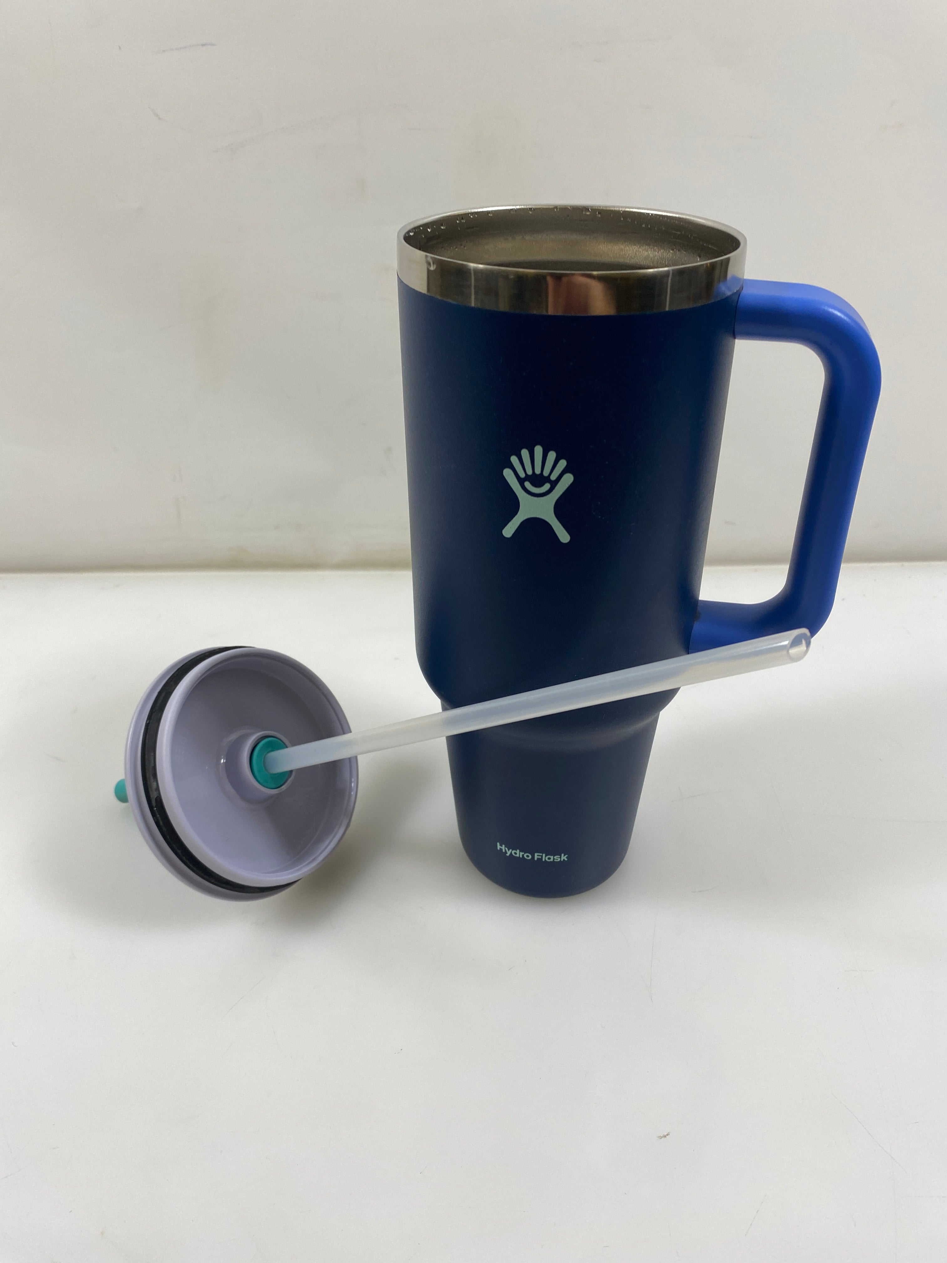 Hydroflask Blue 40oz Travel Tumbler