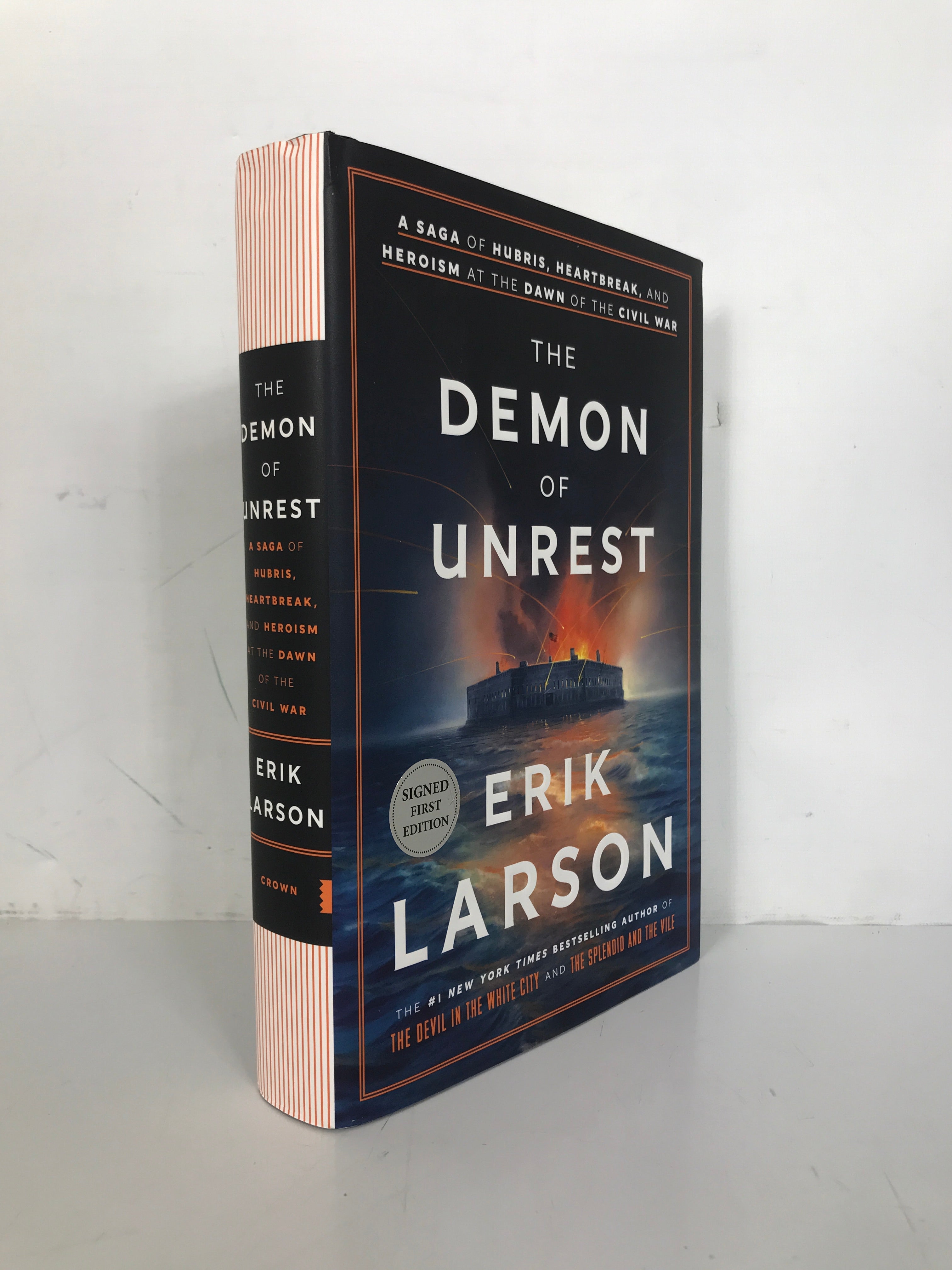 The Demon of Unrest Erik Larson 2024 Signed 1st Ed HC DJ