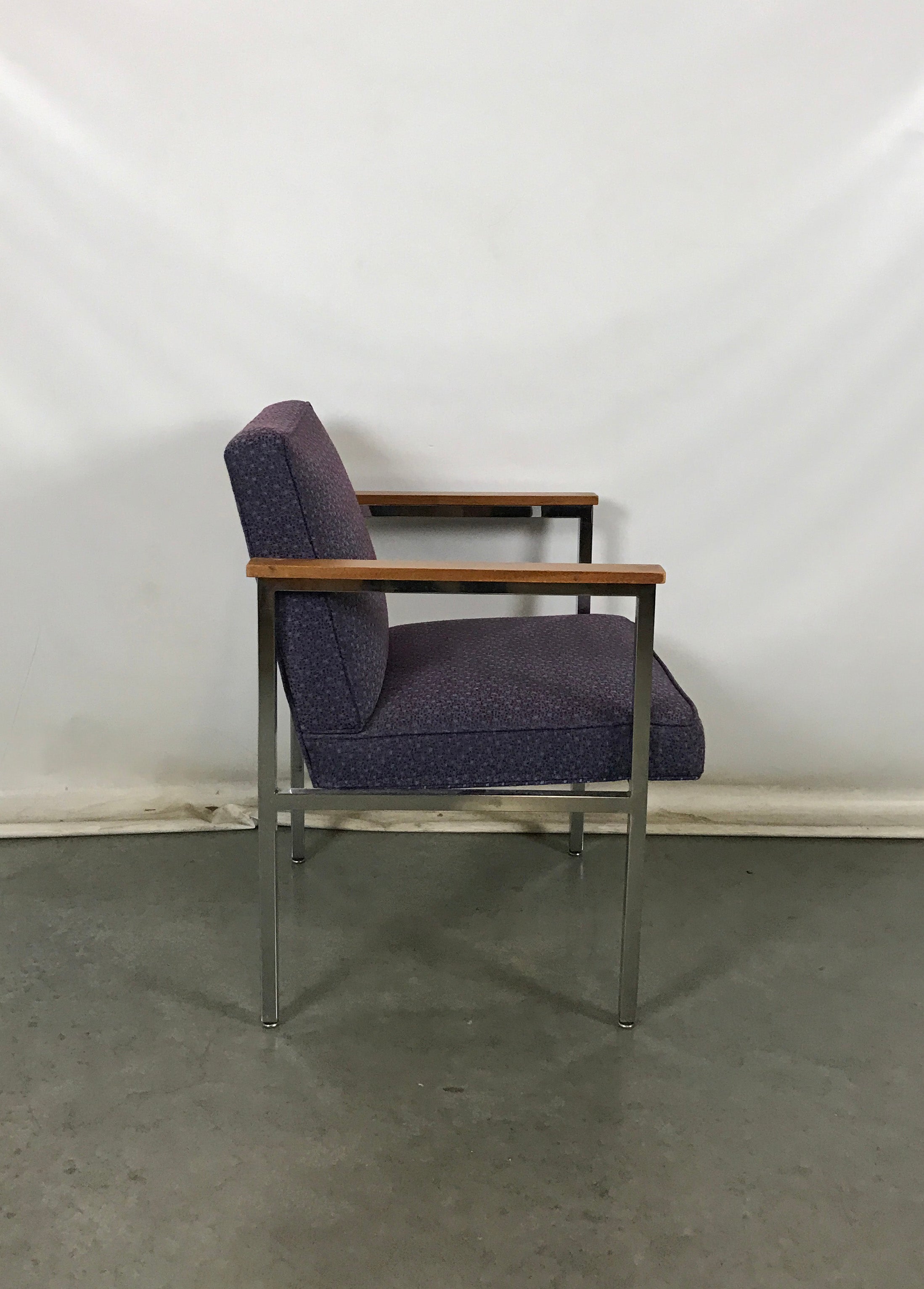Purple Upholstered Armchair
