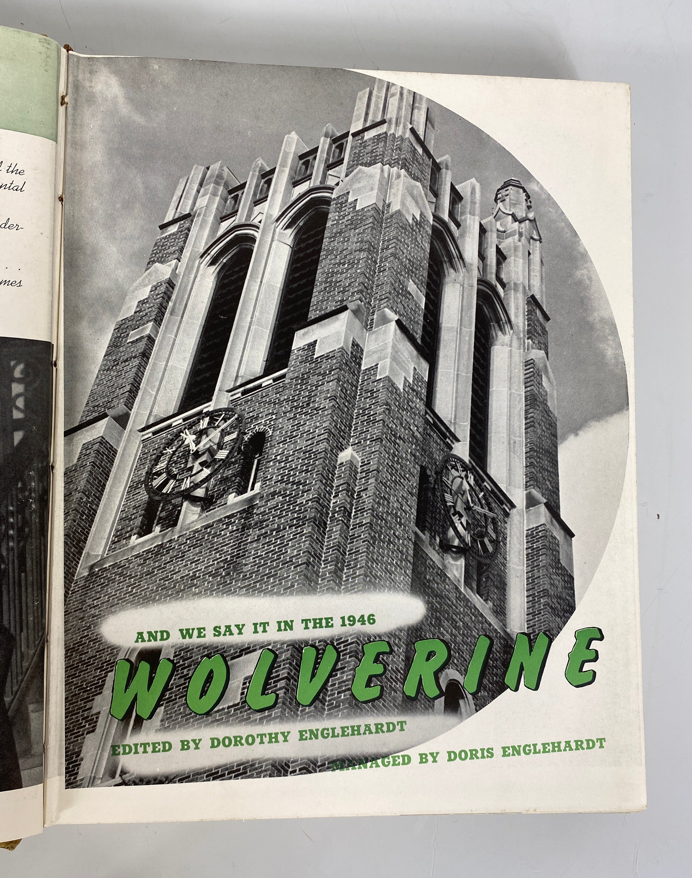 1946 Michigan State College Yearbook "Wolverine" HC