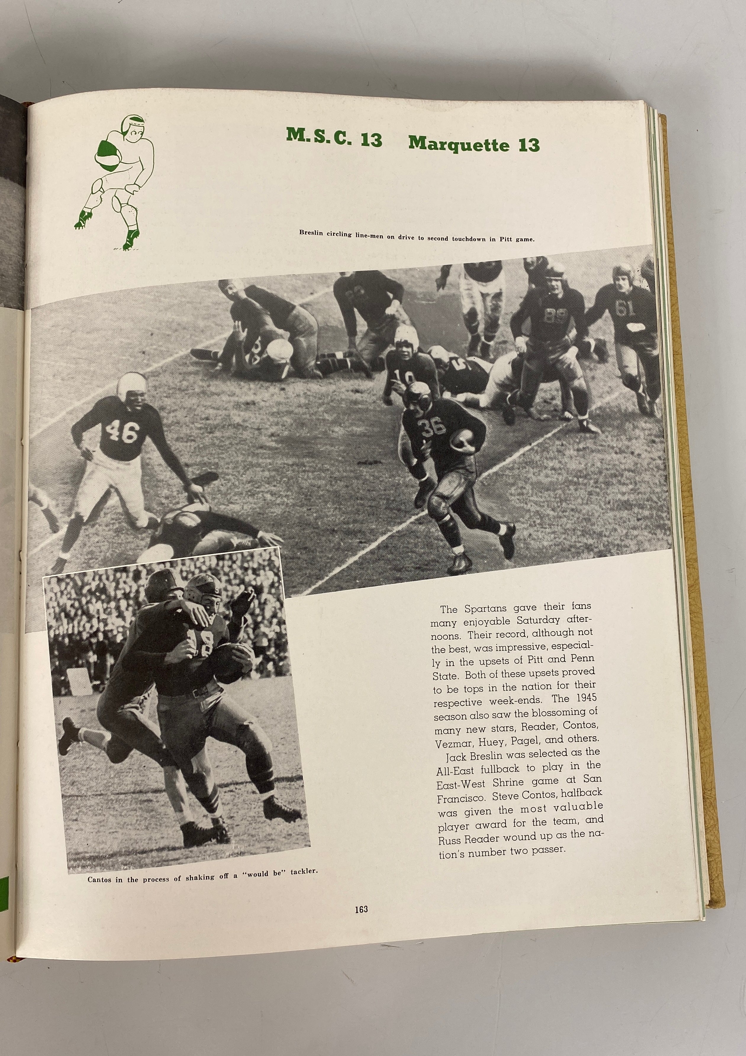 1946 Michigan State College Yearbook "Wolverine" HC