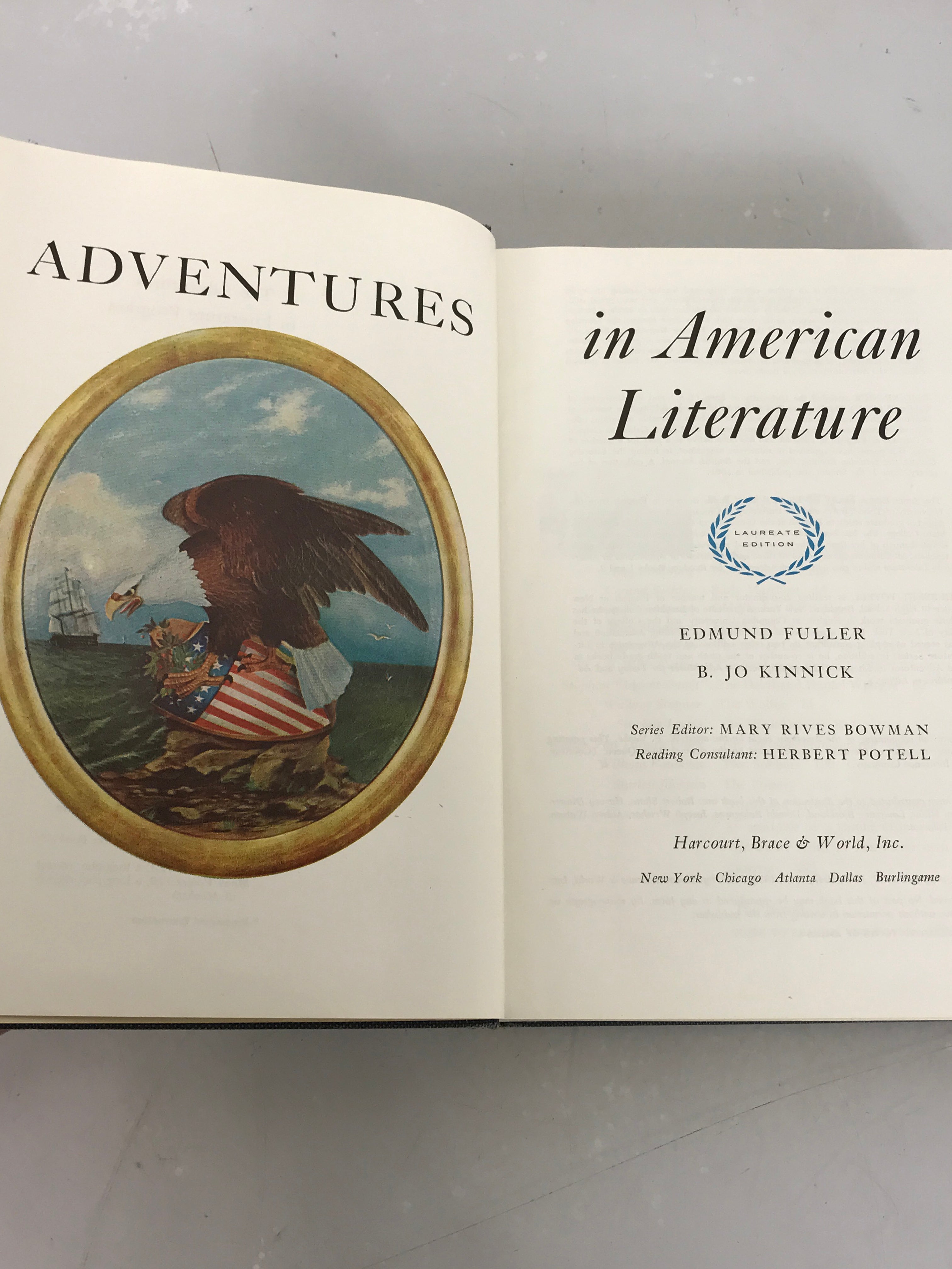 Lot of 2: History of a Free People/Adventures in American Literature HC
