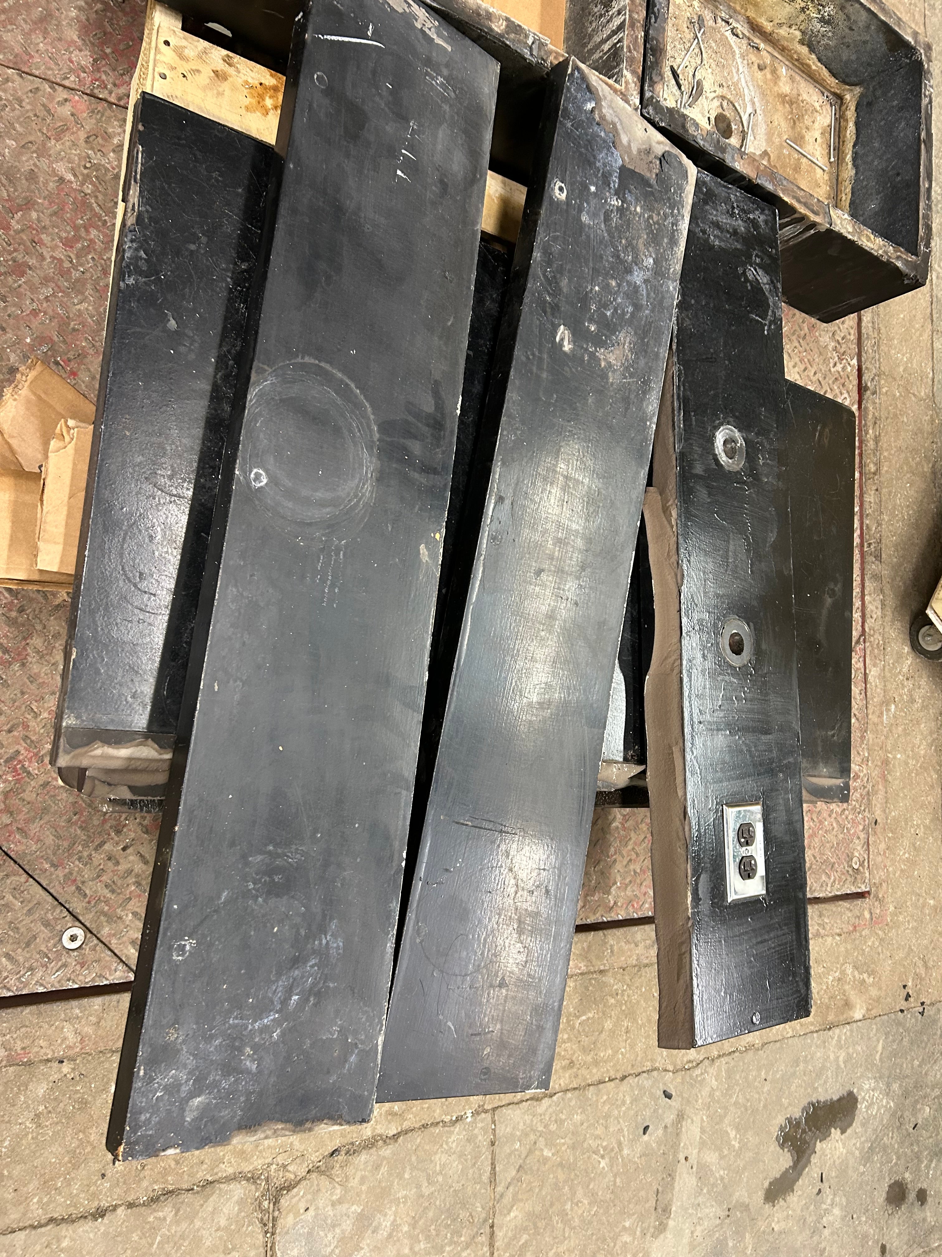 Pallet of soapstone countertops