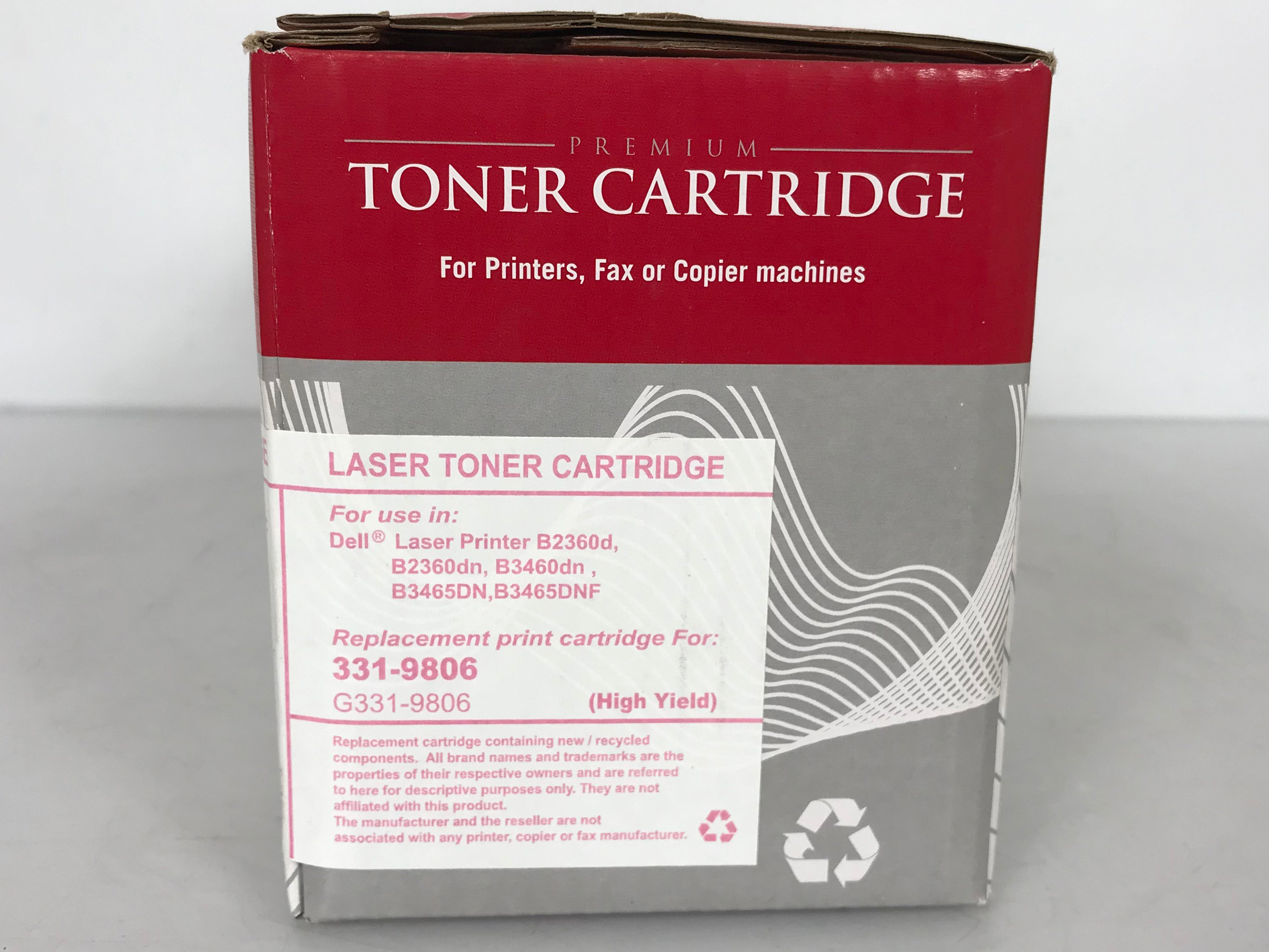Generic Replacement Black Toner Cartridge for Dell 331-9806