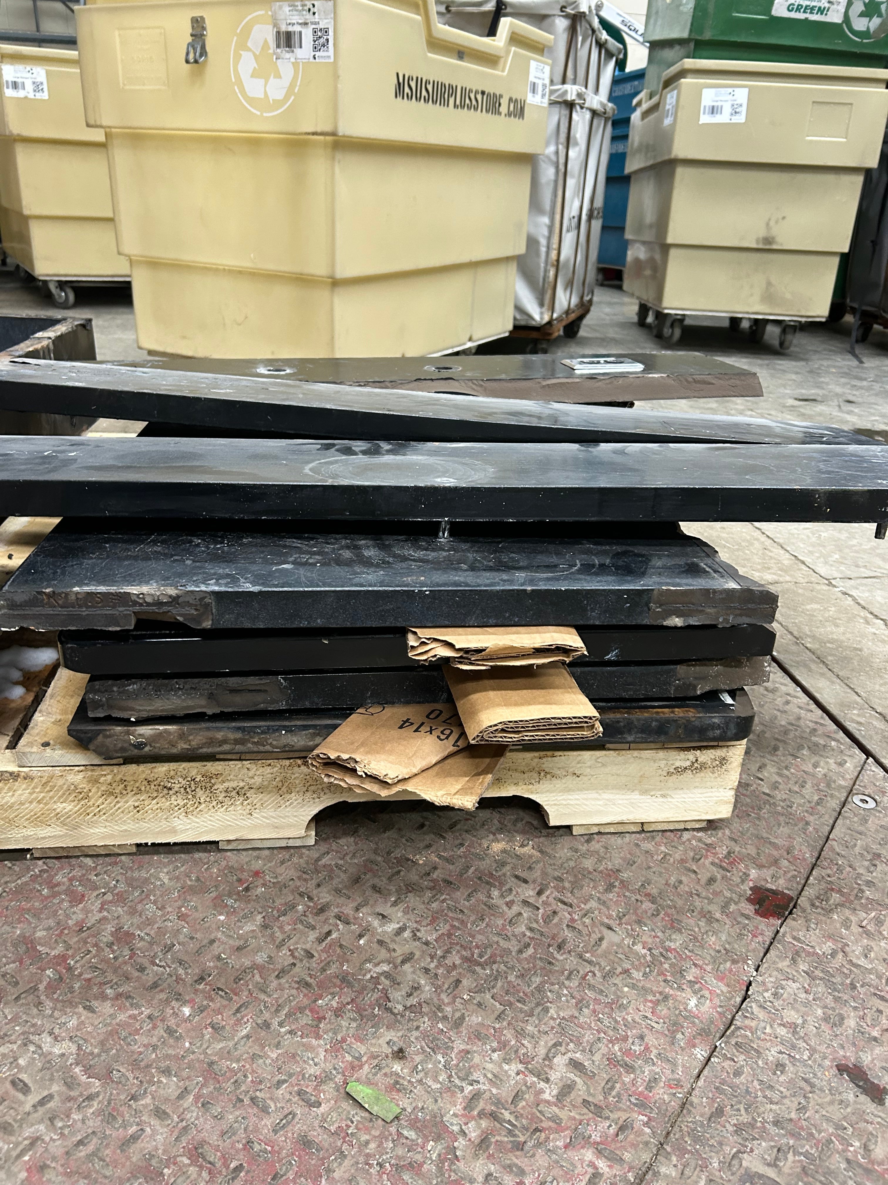 Pallet of soapstone countertops