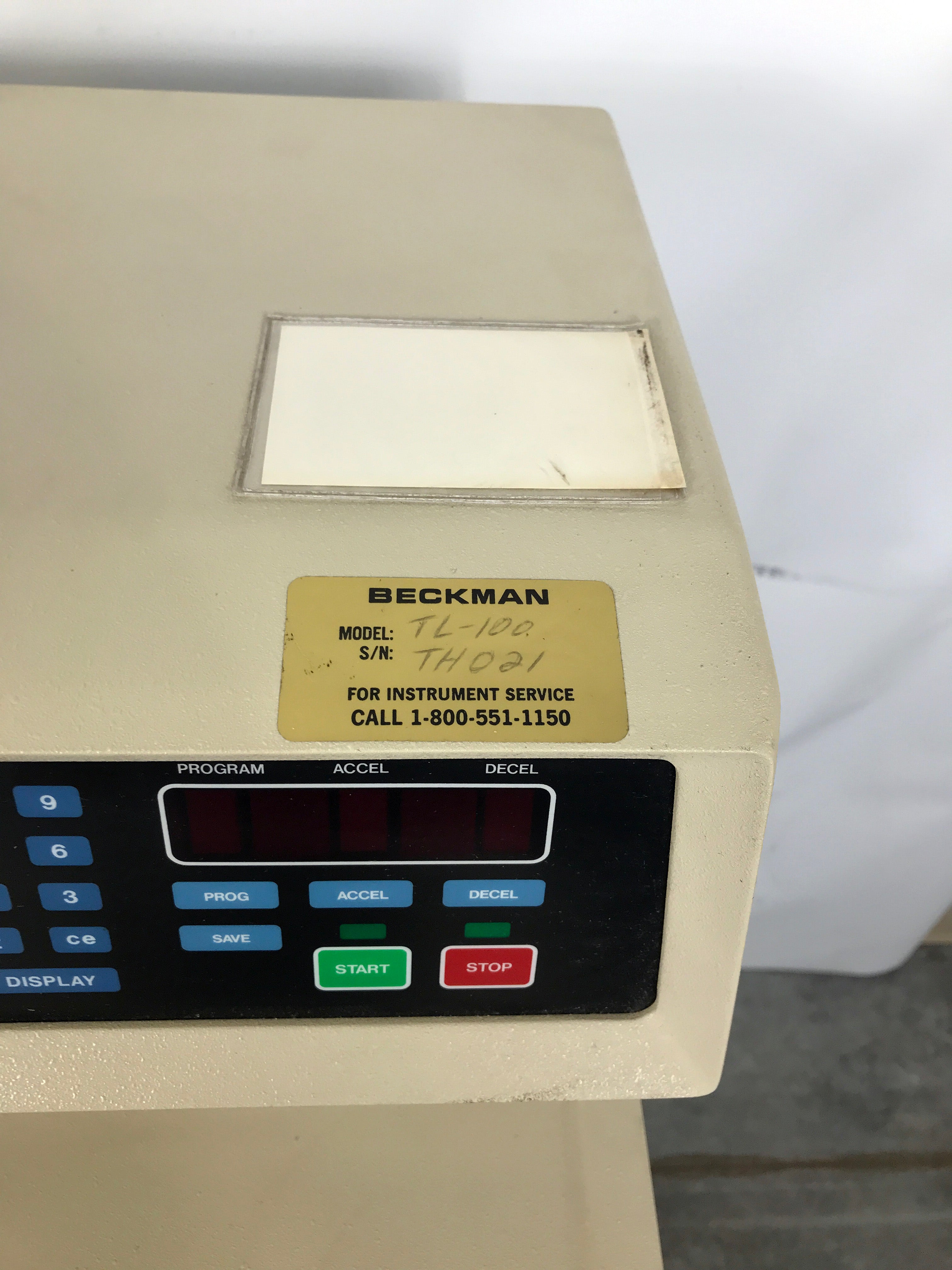 Beckman TL-100 Ultracentrifuge