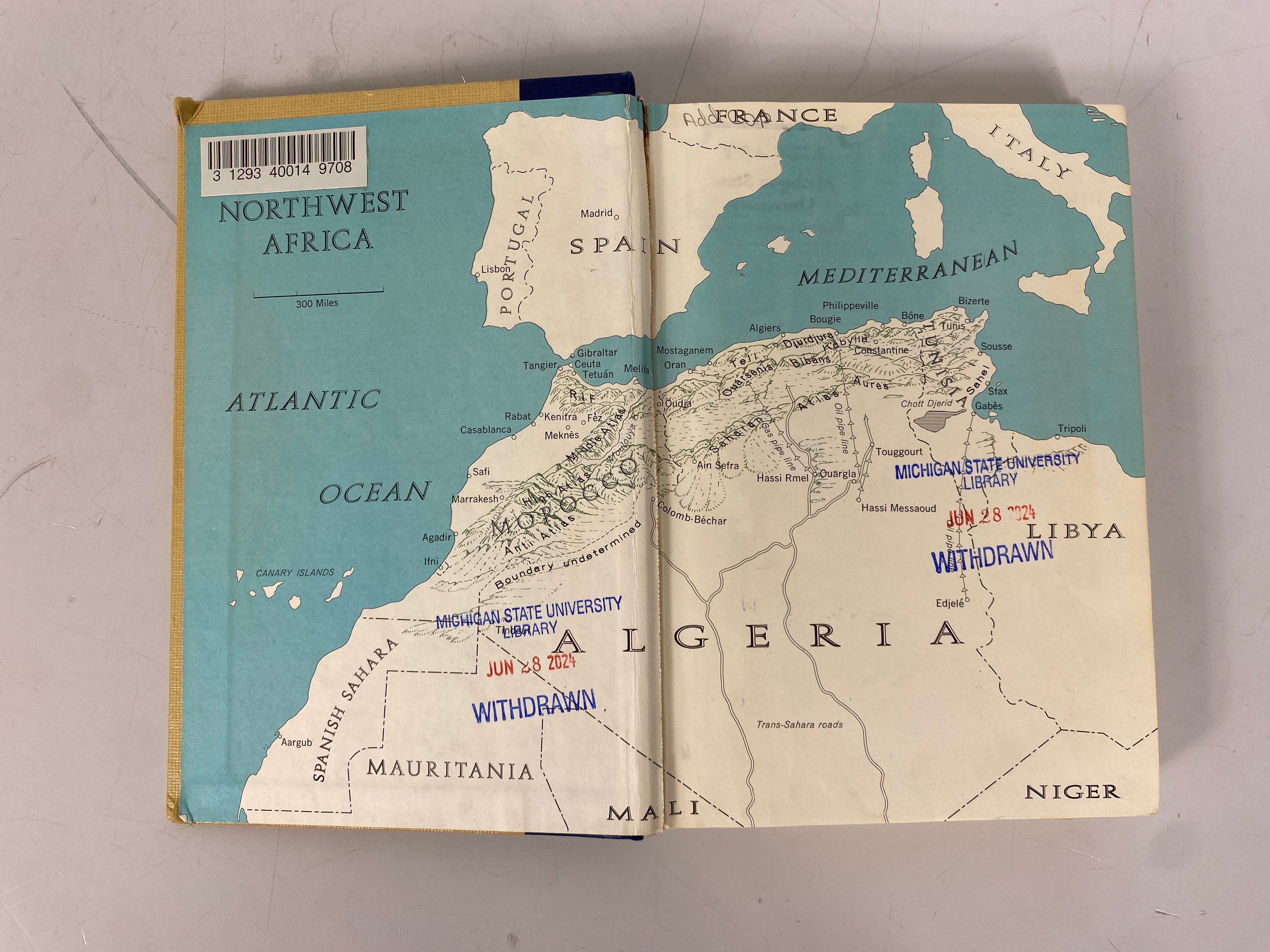 2 Vols: The U.S. & North Africa/French North Africa 1967 Ex-Library HC