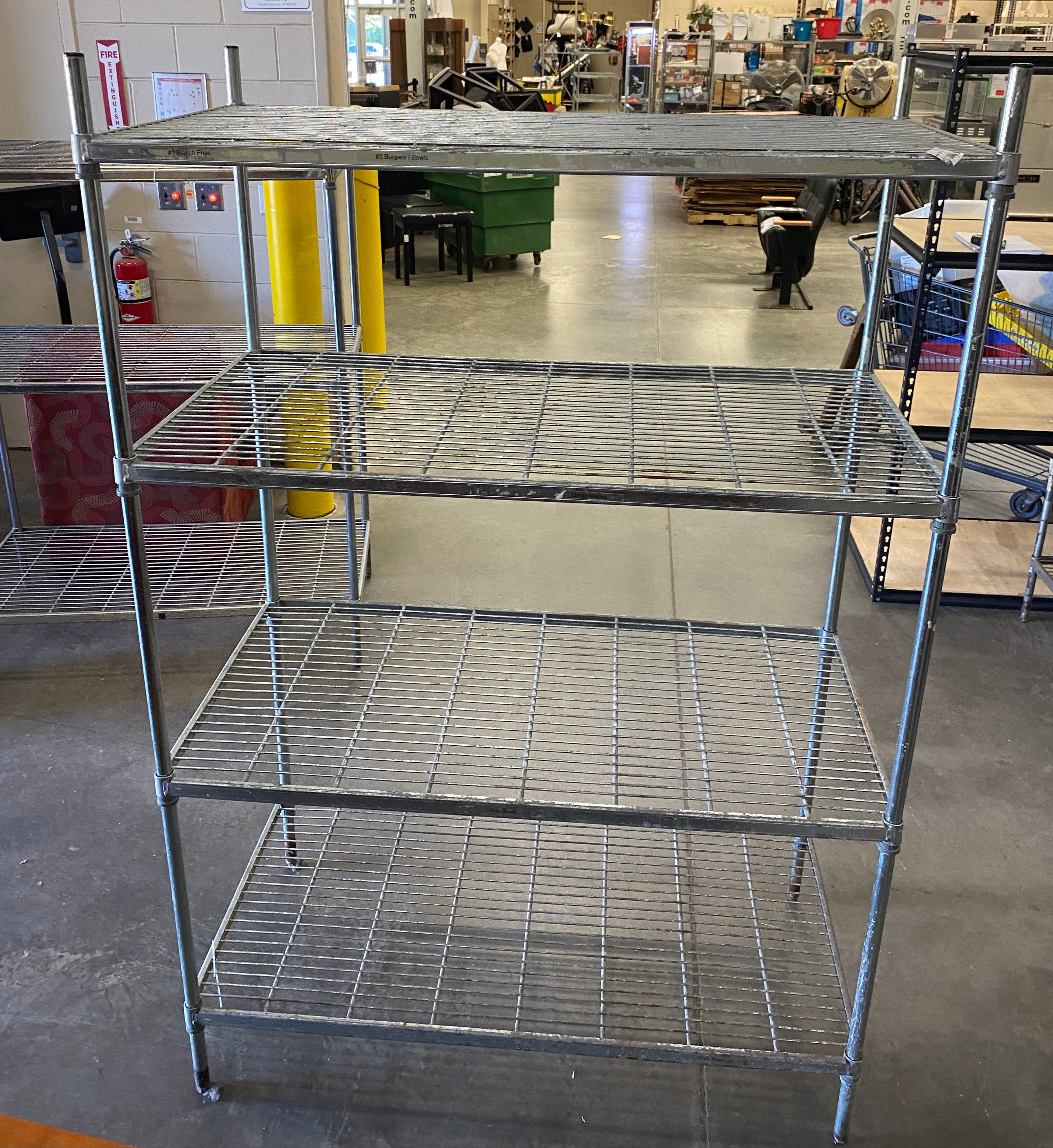Silver Wire 4 Tier Shelf