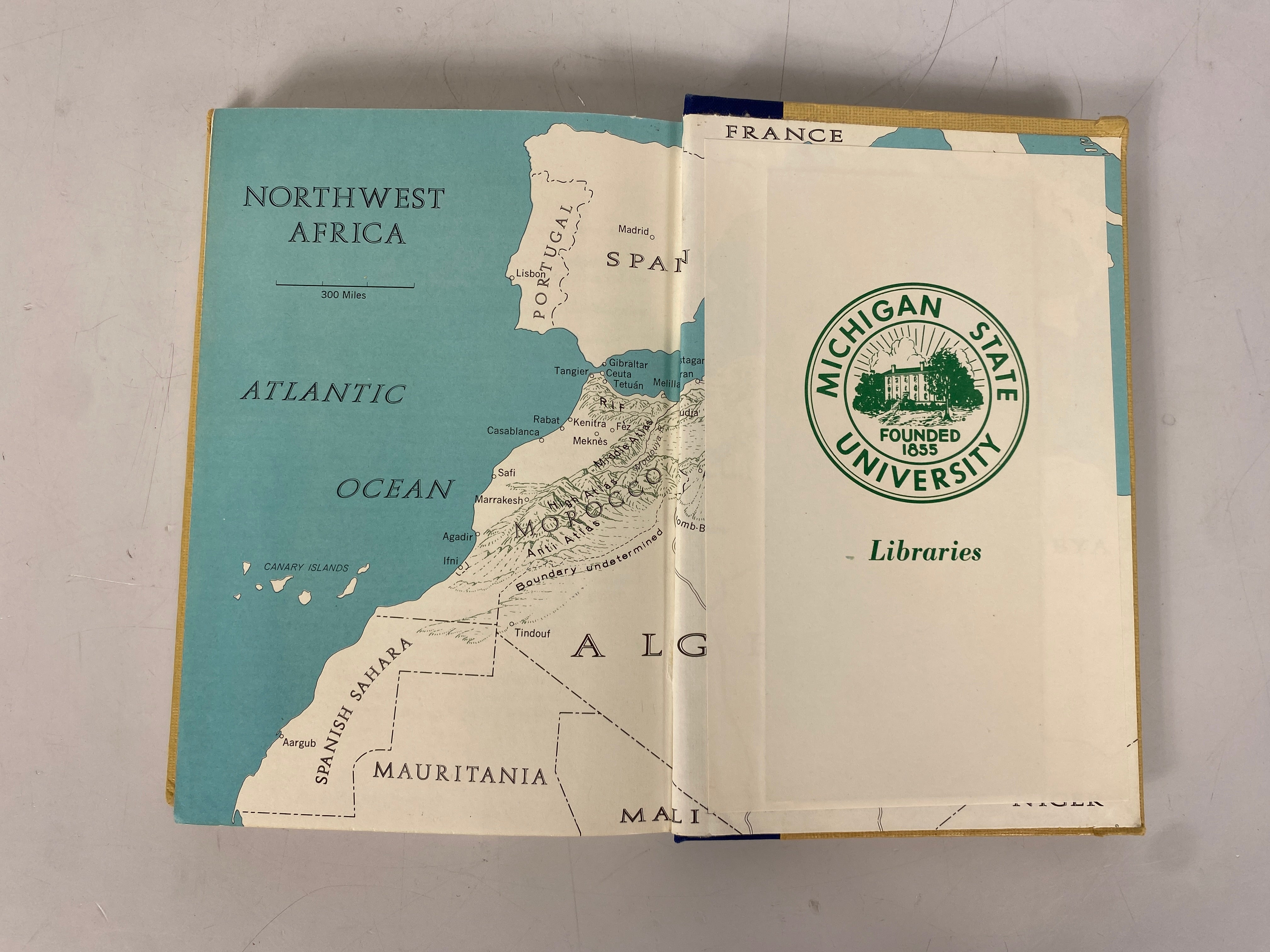 2 Vols: The U.S. & North Africa/French North Africa 1967 Ex-Library HC