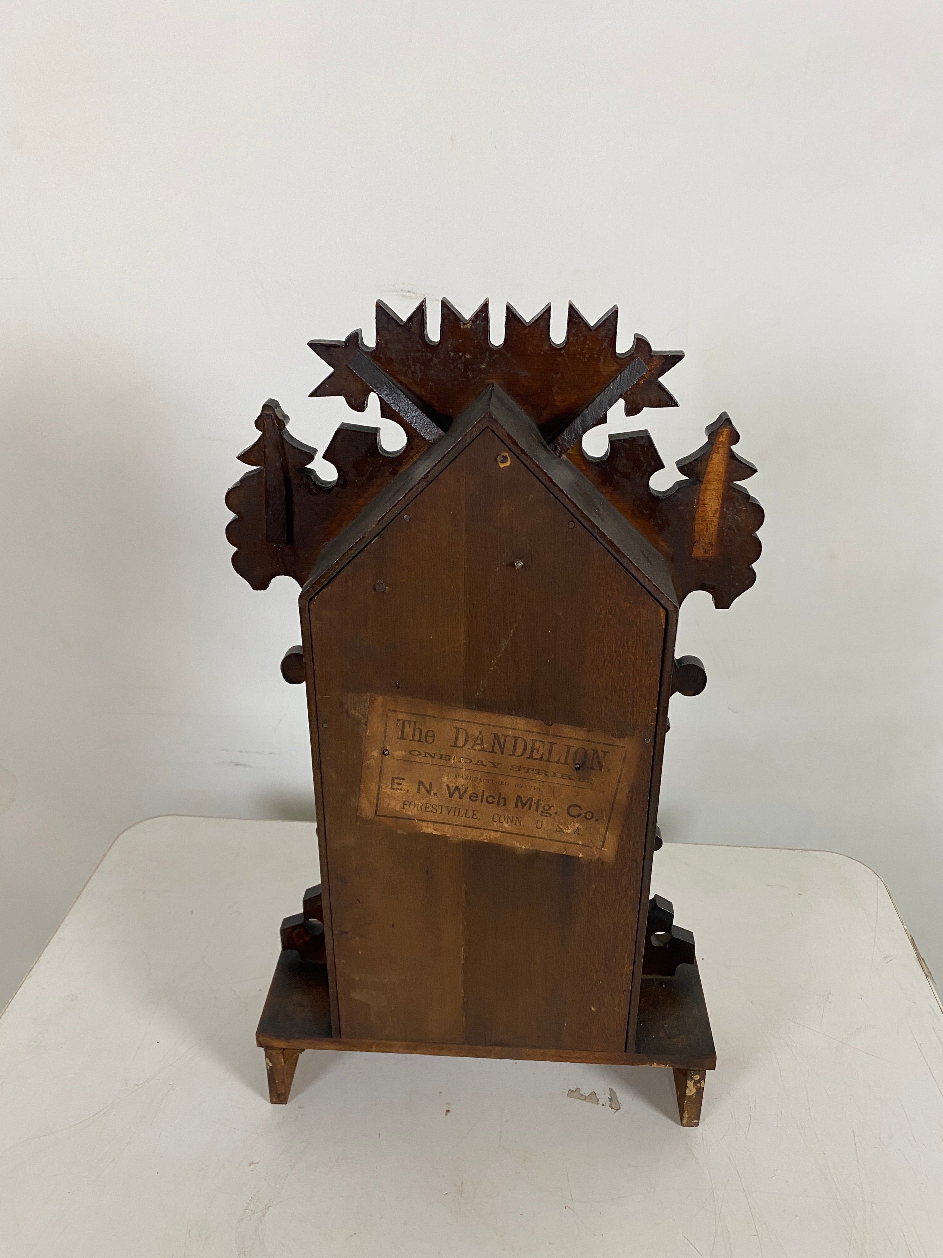 E.N Welch Eastlake "The Dandelion" Shelf Clock