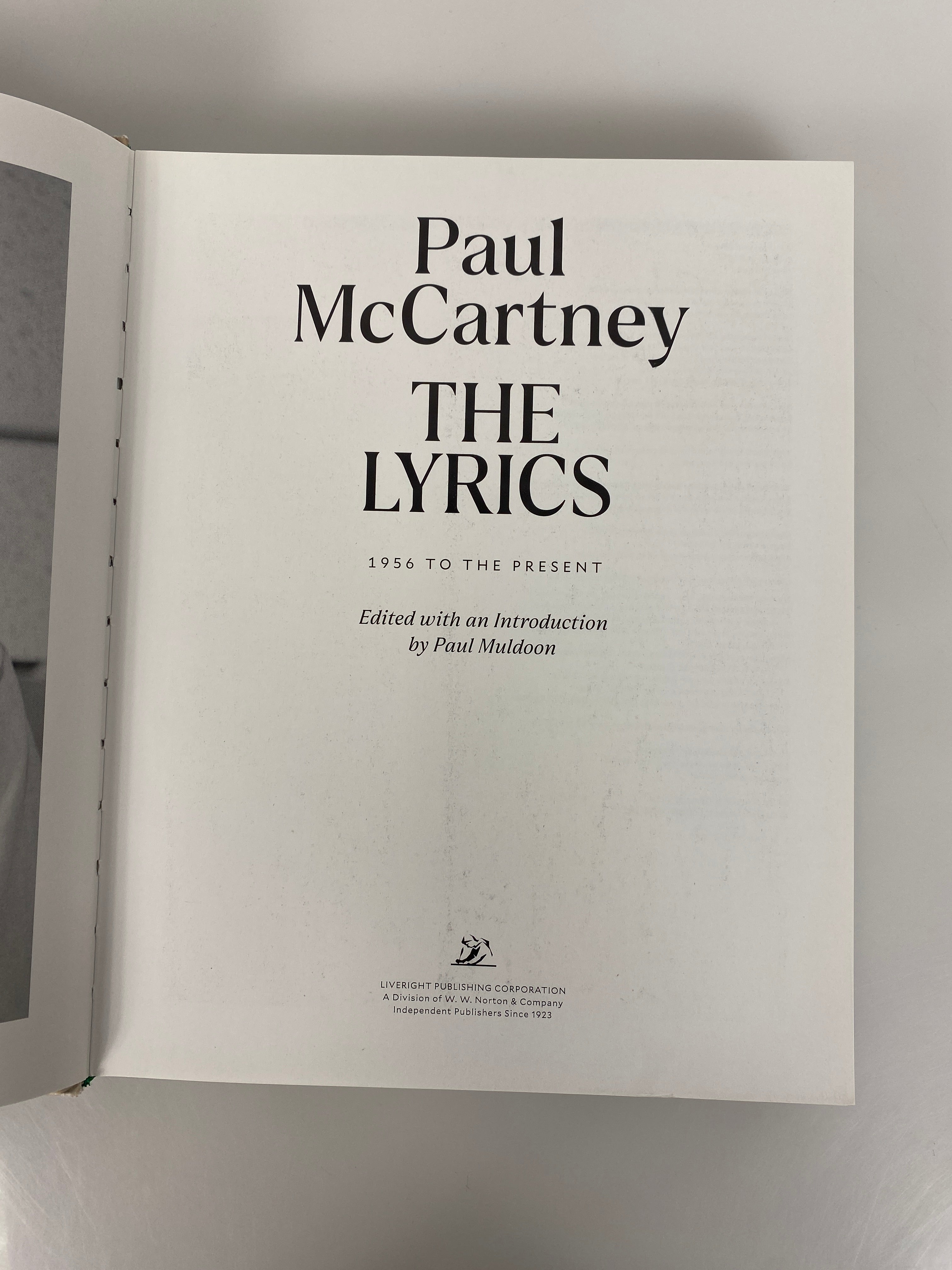 Paul McCartney: The Lyrics Volume 1 A-K HC 2021