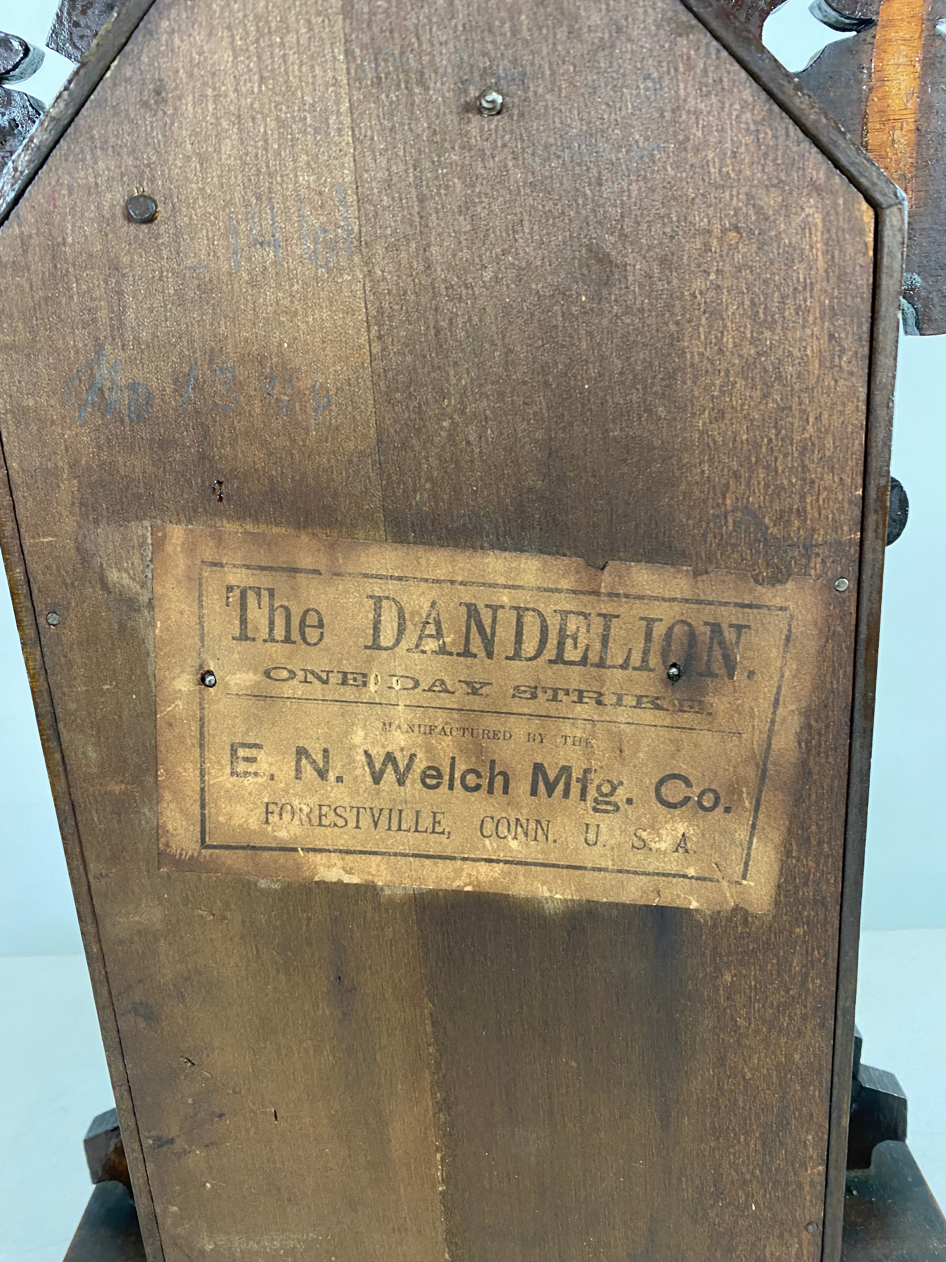 E.N Welch Eastlake "The Dandelion" Shelf Clock