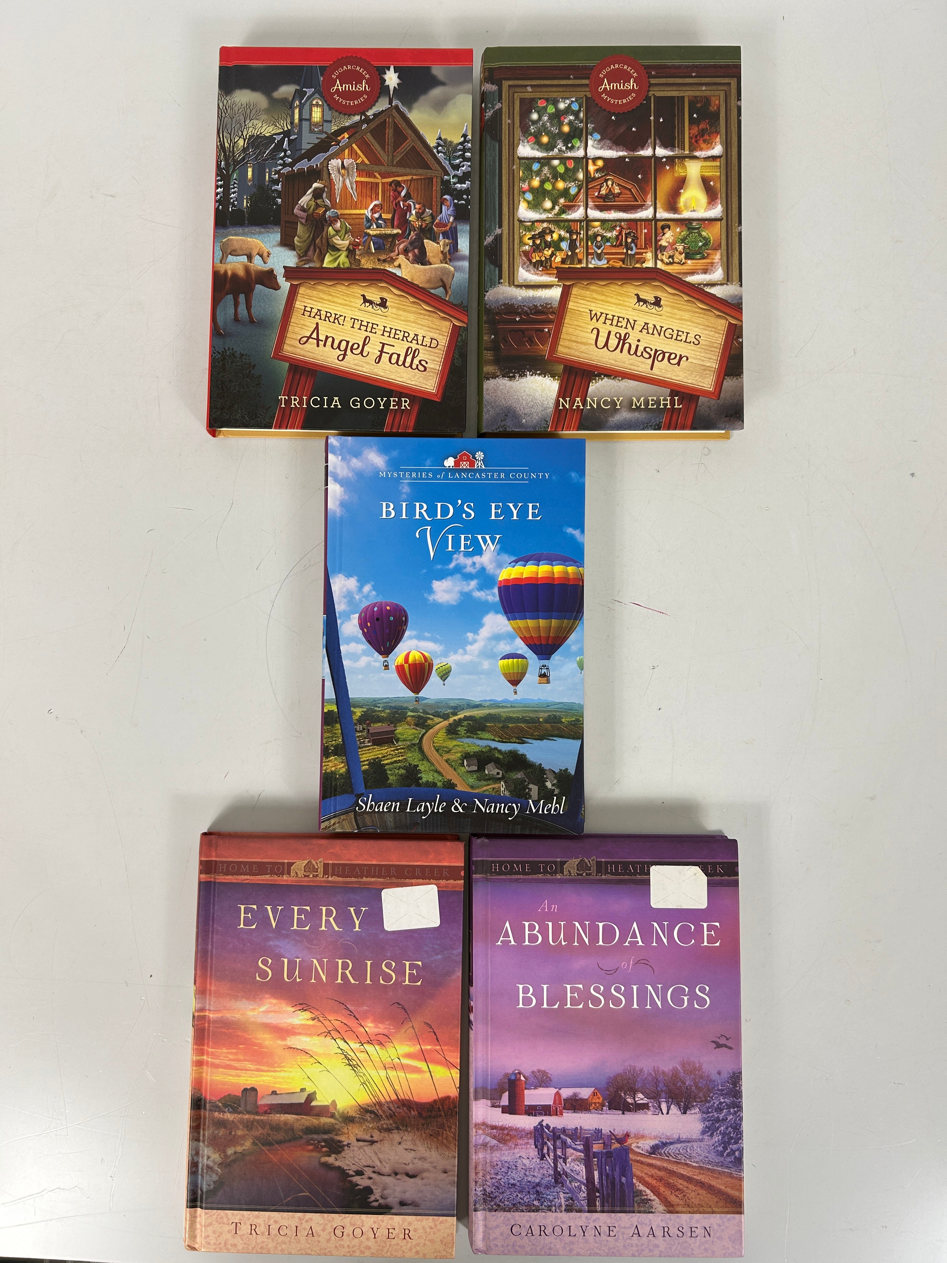 Lot of 5 Guideposts; Sugar Creek, Heather Creek, Lancaster  HC