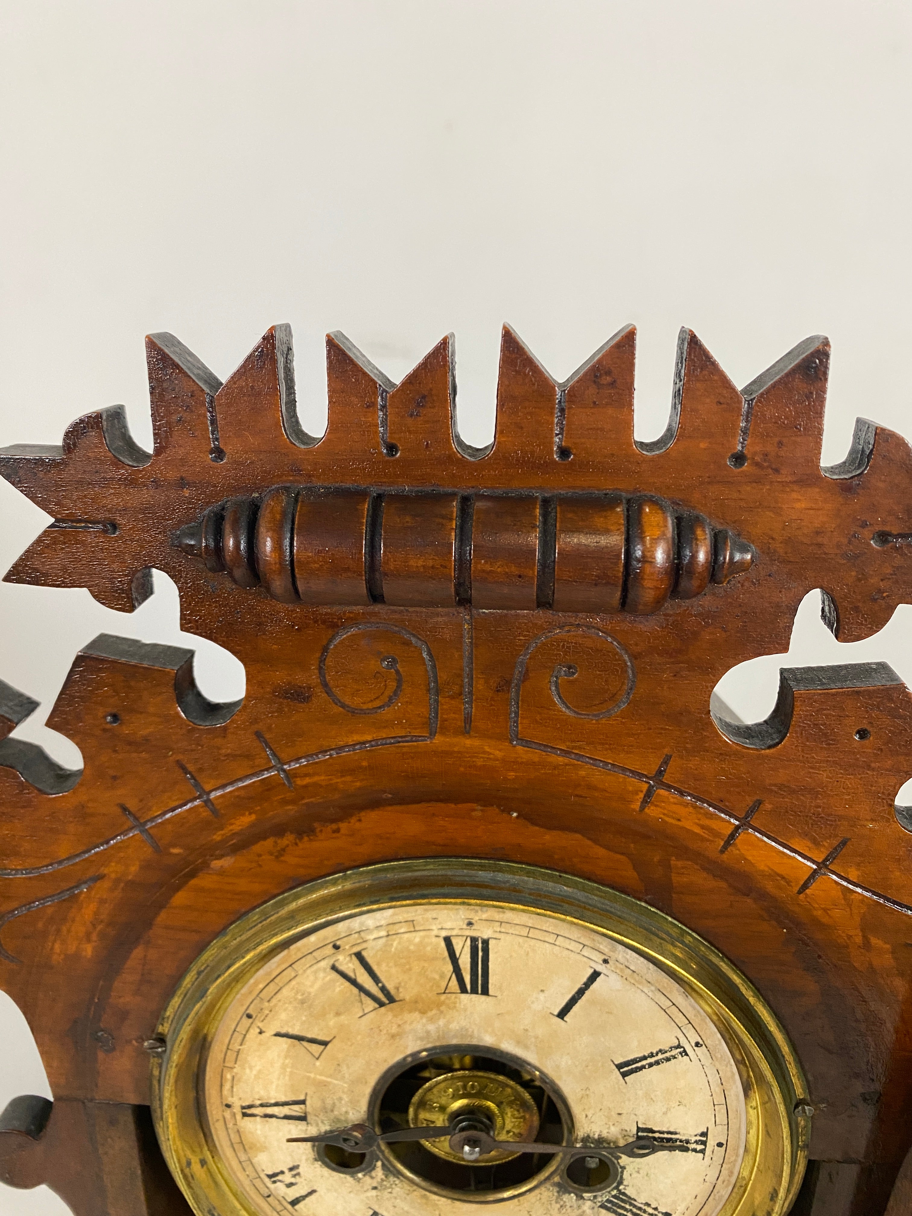 E.N Welch Eastlake "The Dandelion" Shelf Clock