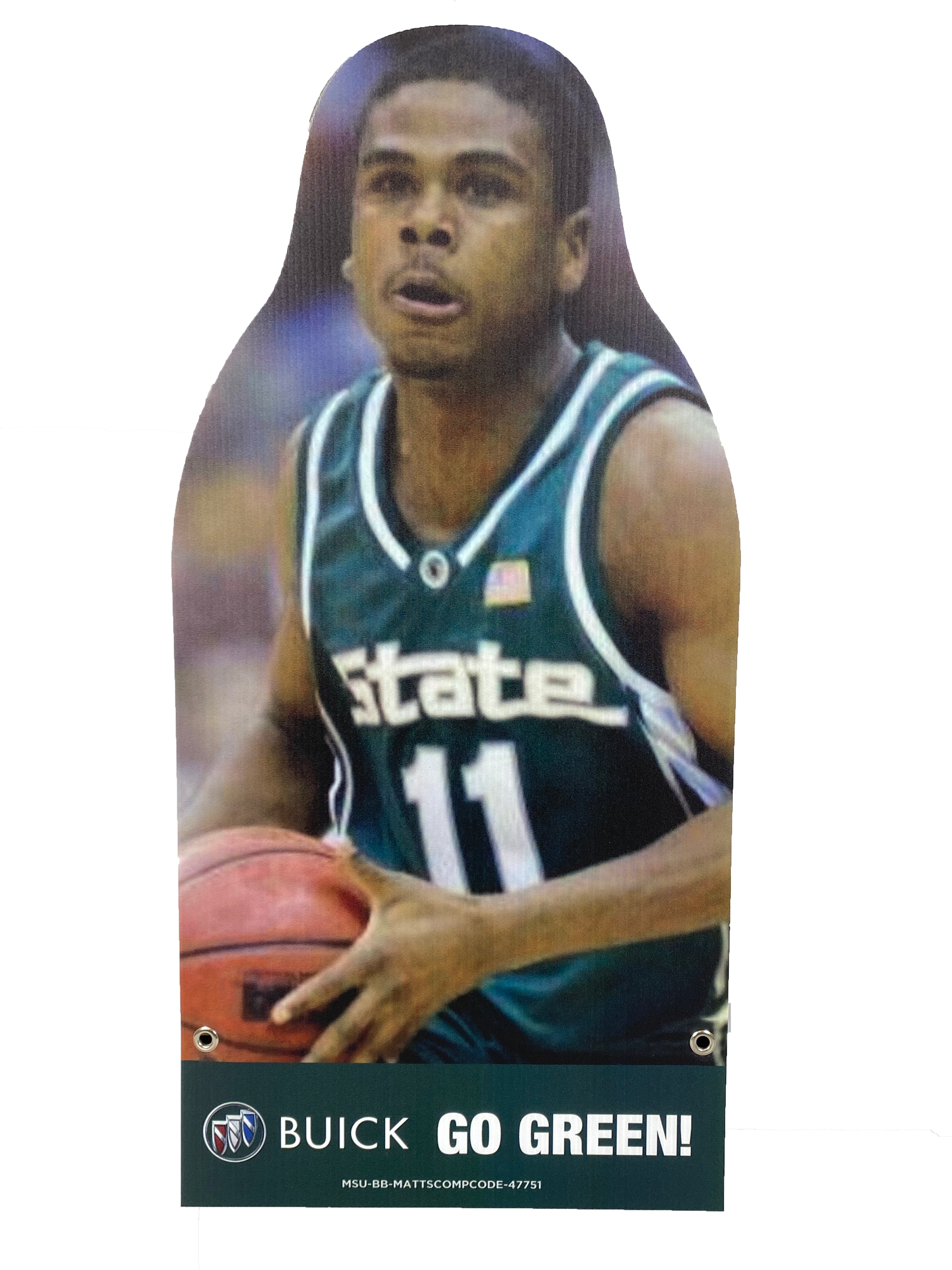 Rashi Johnson Corrugated Plastic Player Cutout