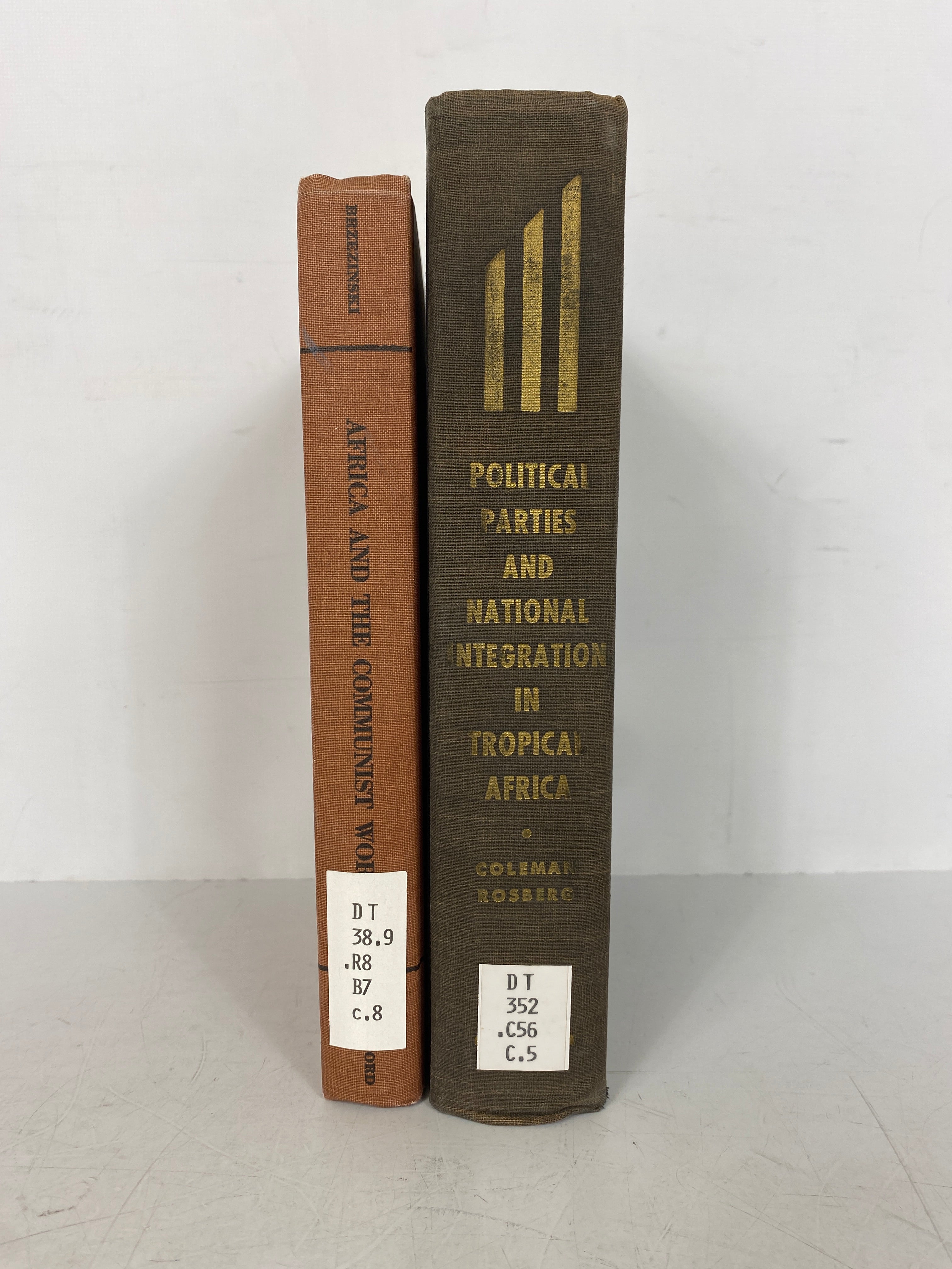 2 Vols: Africa & the Communist World/Political Parties in Tropical Africa Ex-Library