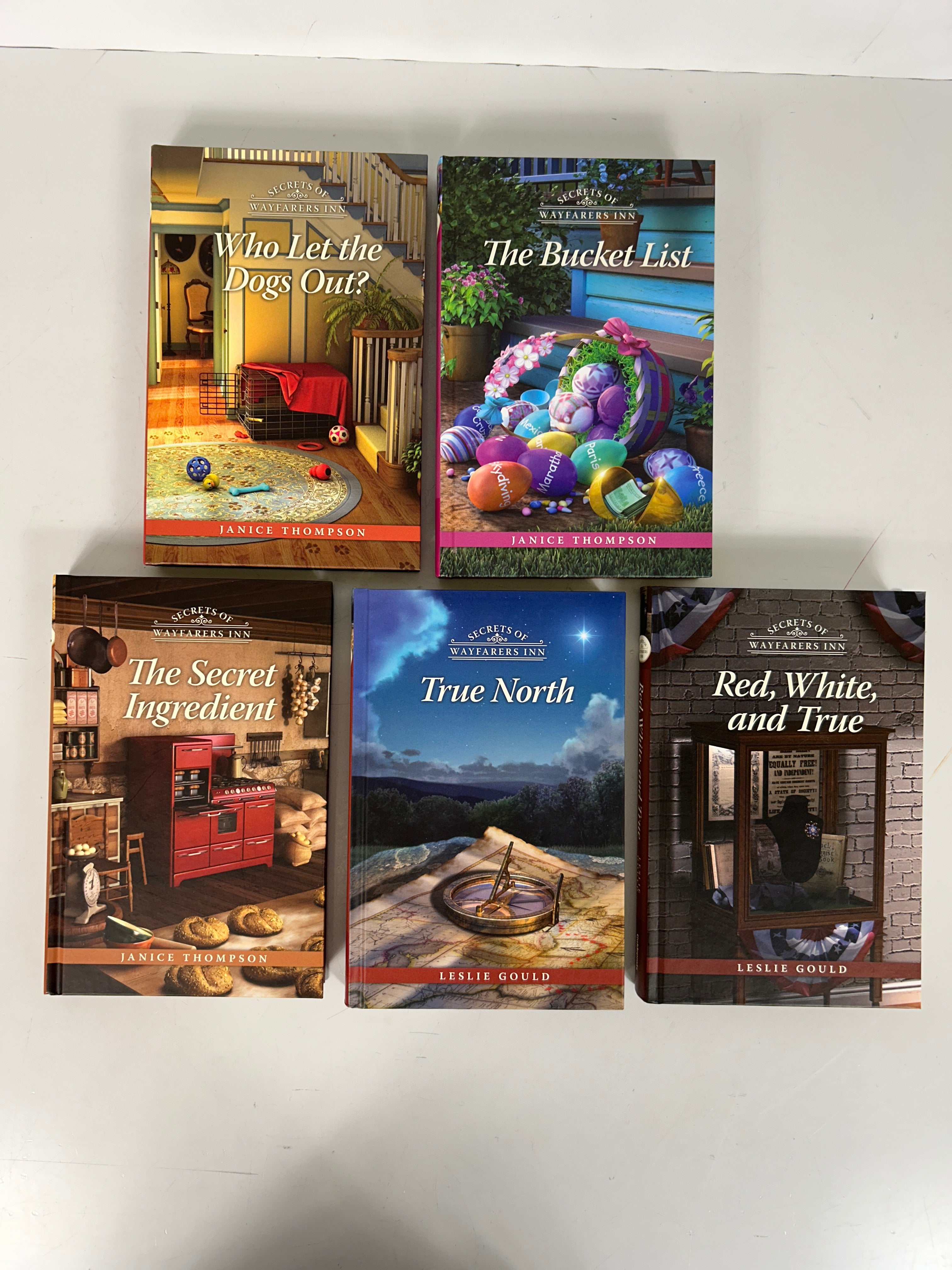 Lot of 5 Secrets of Wayfarers Inn Cozy Mysteries Guideposts HC