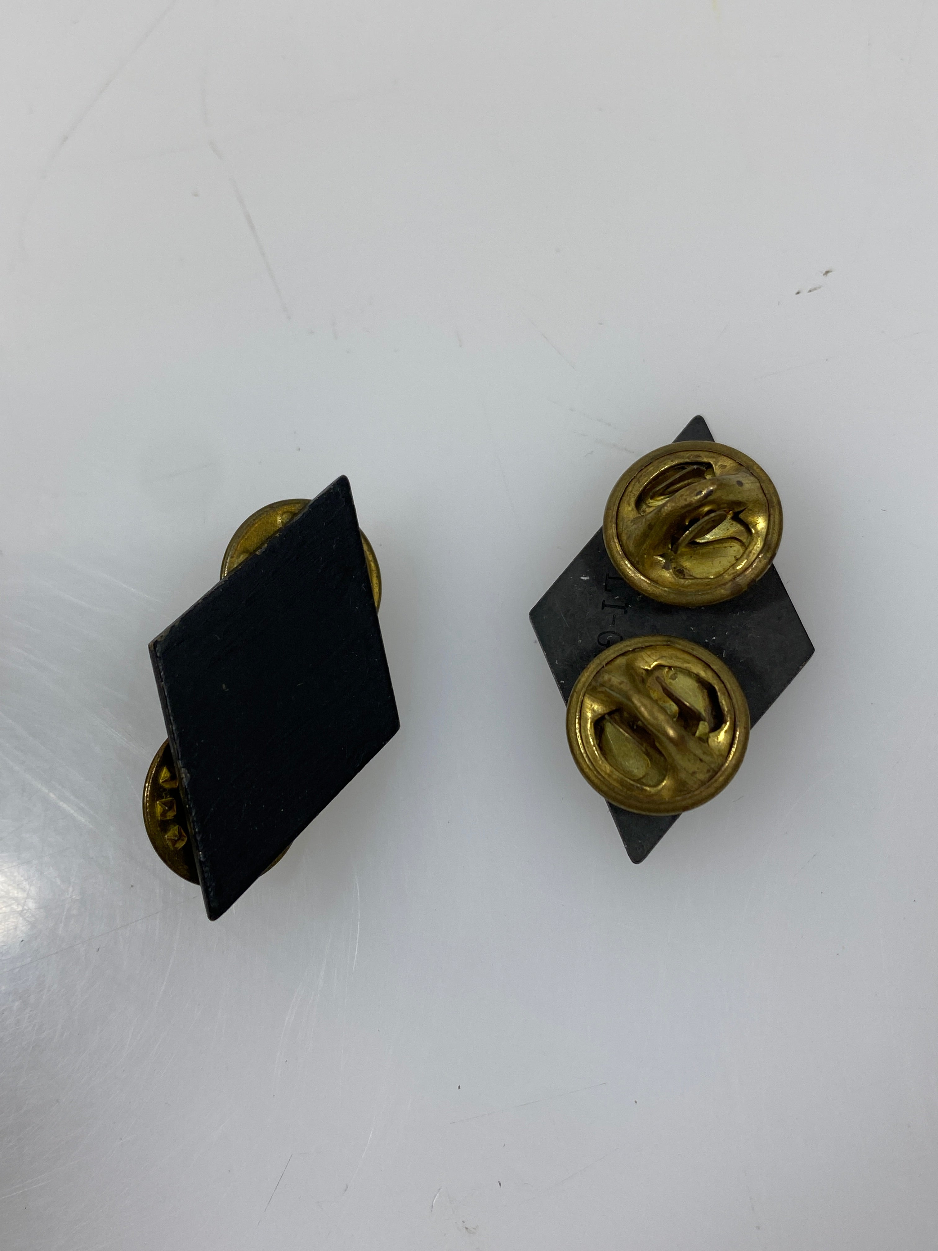 U.S. Army Black Metal ROTC Rank Diamond Collar Pin