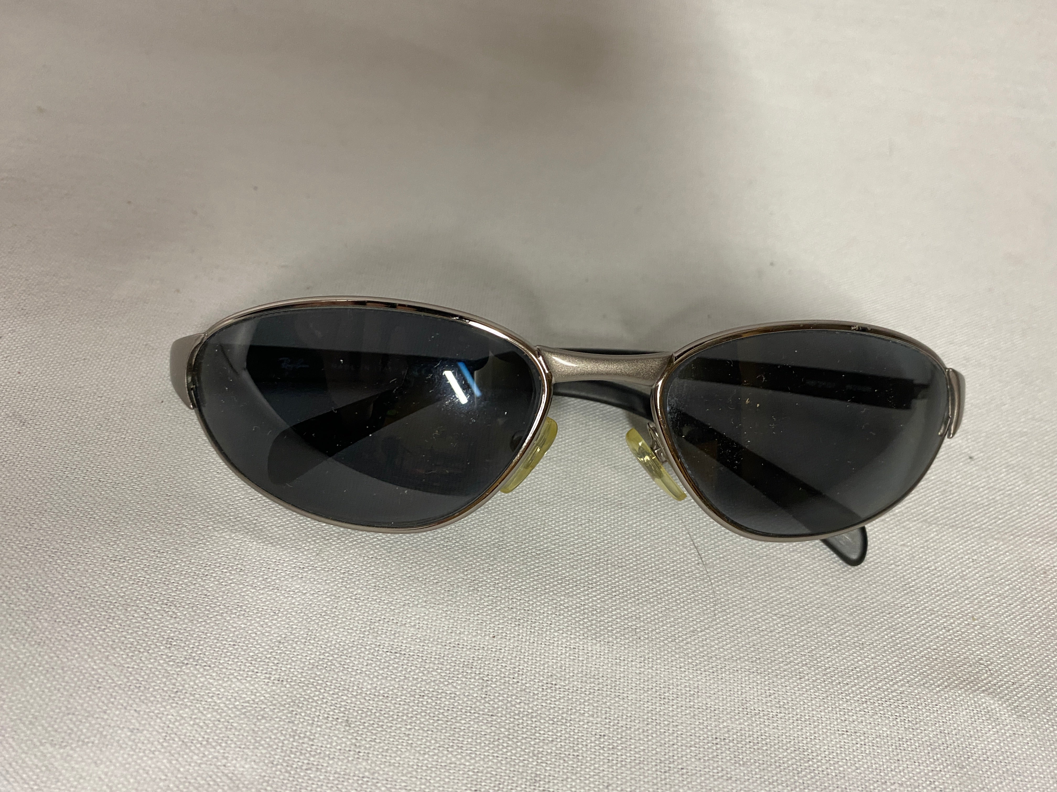 Ray Ban Silver and Black Sunglasses w/ Case