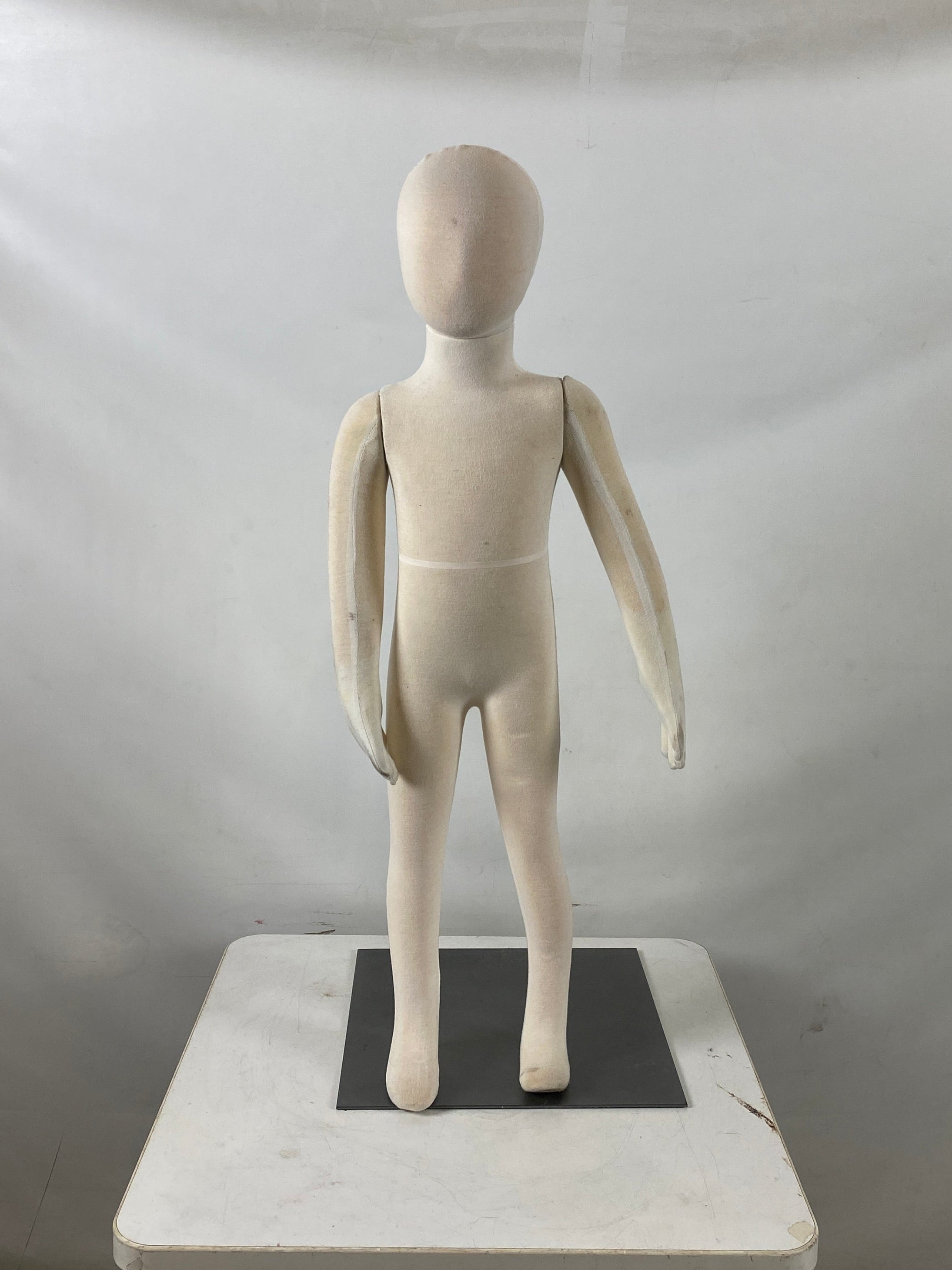 Full Body Child Silk Covered Foam Posable Mannequin