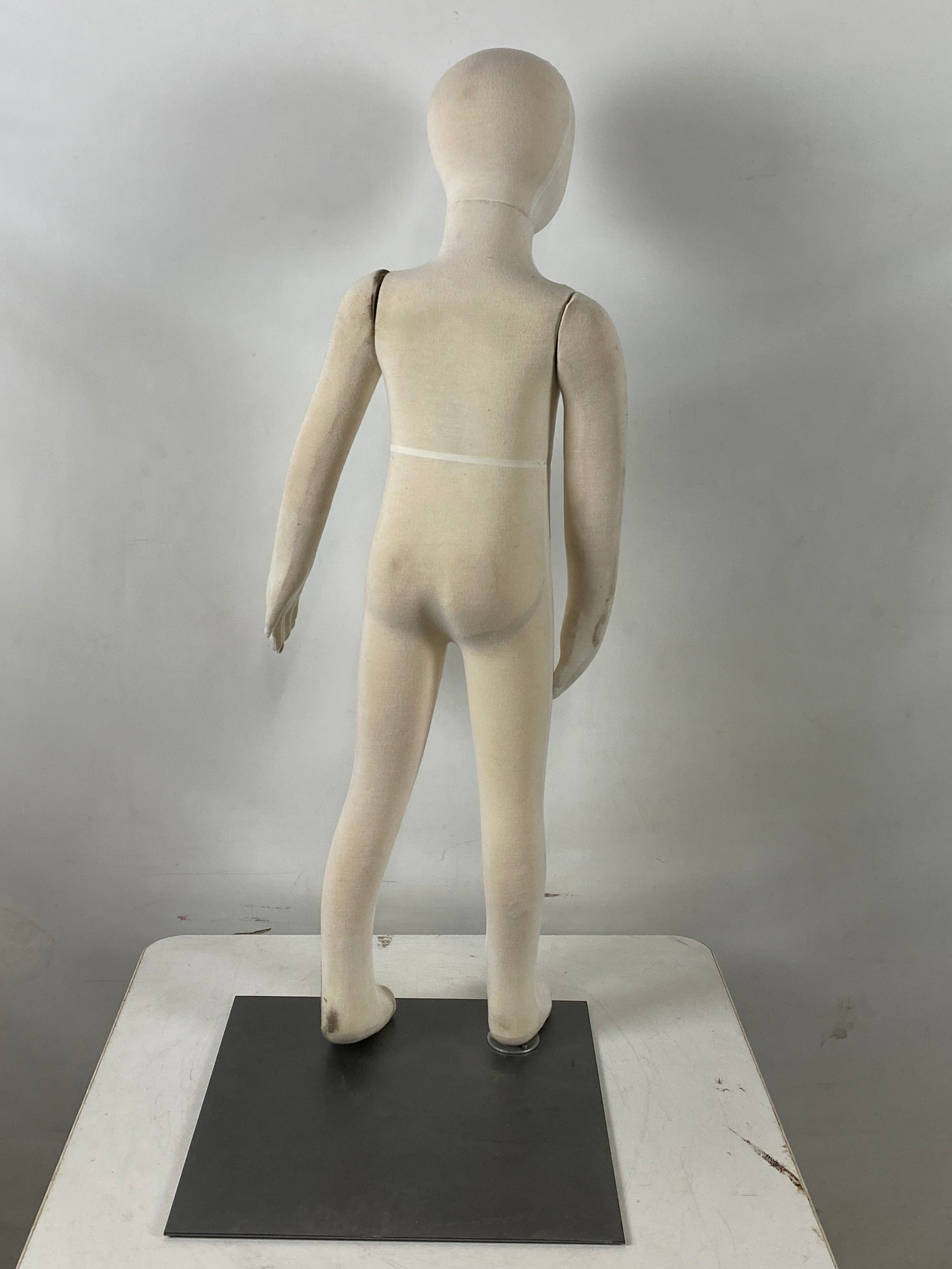 Full Body Child Silk Covered Foam Posable Mannequin