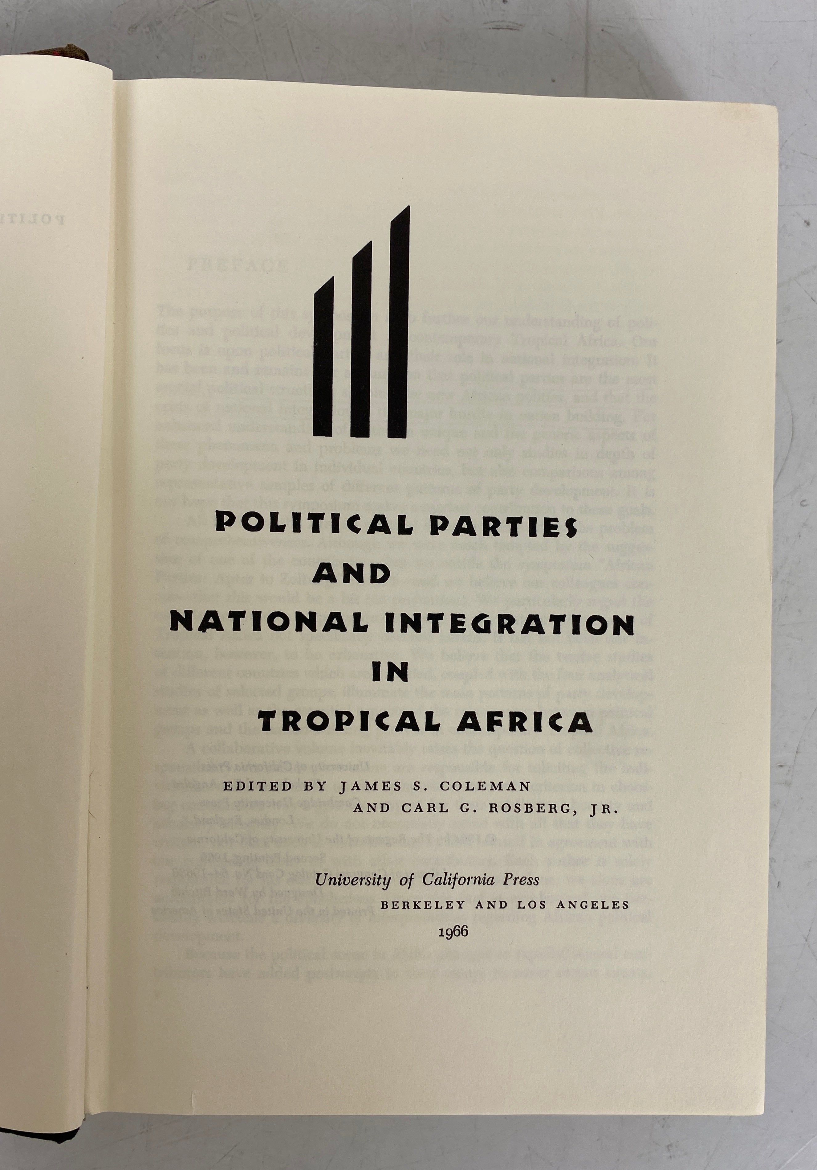 2 Vols: Africa & the Communist World/Political Parties in Tropical Africa Ex-Library