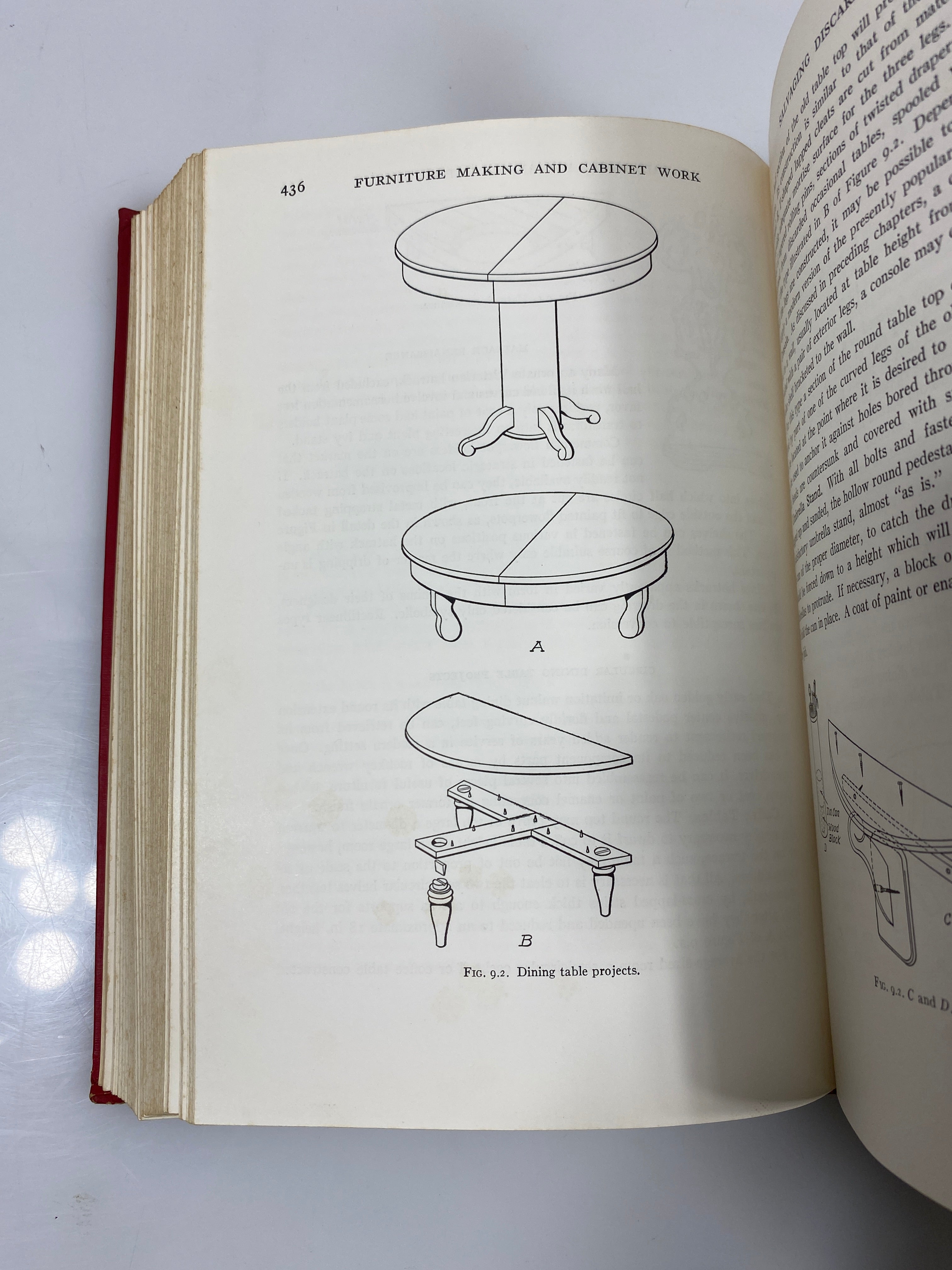Furniture Making and Cabinet Work by Pelton 1949 HC
