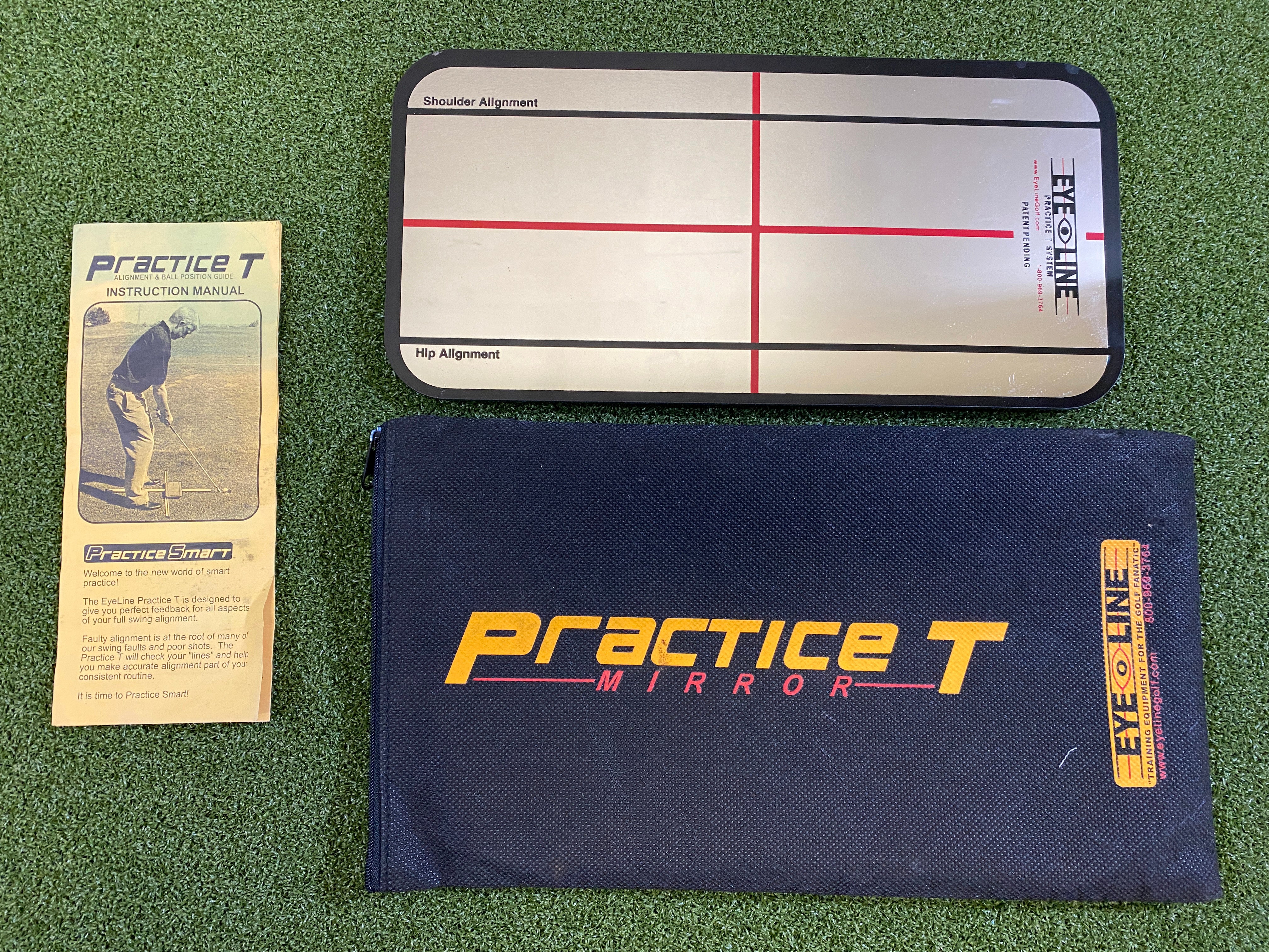 Eye Line Practice Tee Mirror for Golf Swing Training