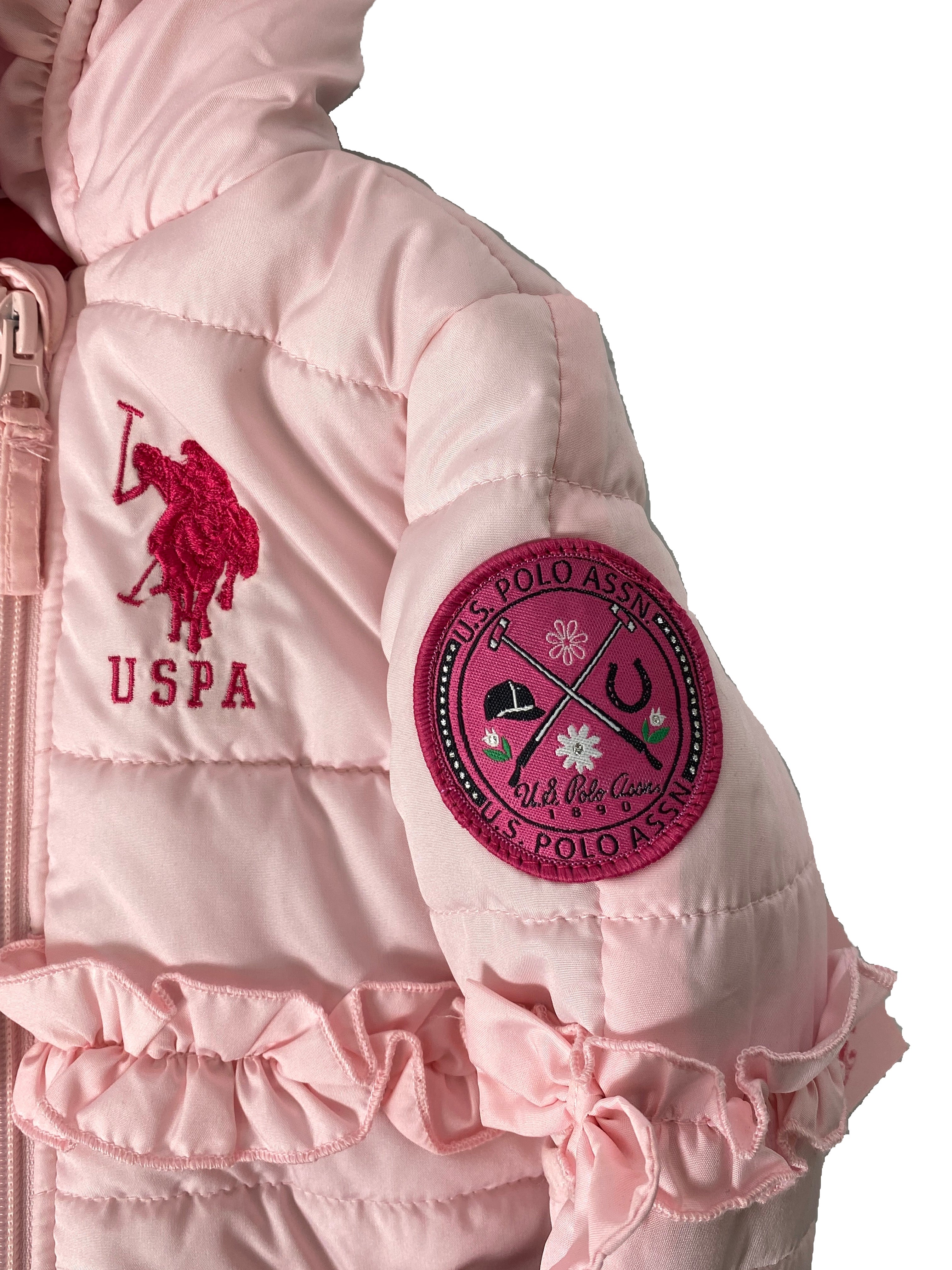 U.S. Polo Assn. Baby Pink Snowsuit Size 3/6 M