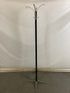 Black and Silver Metal Coat Rack