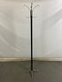 Black and Silver Metal Coat Rack