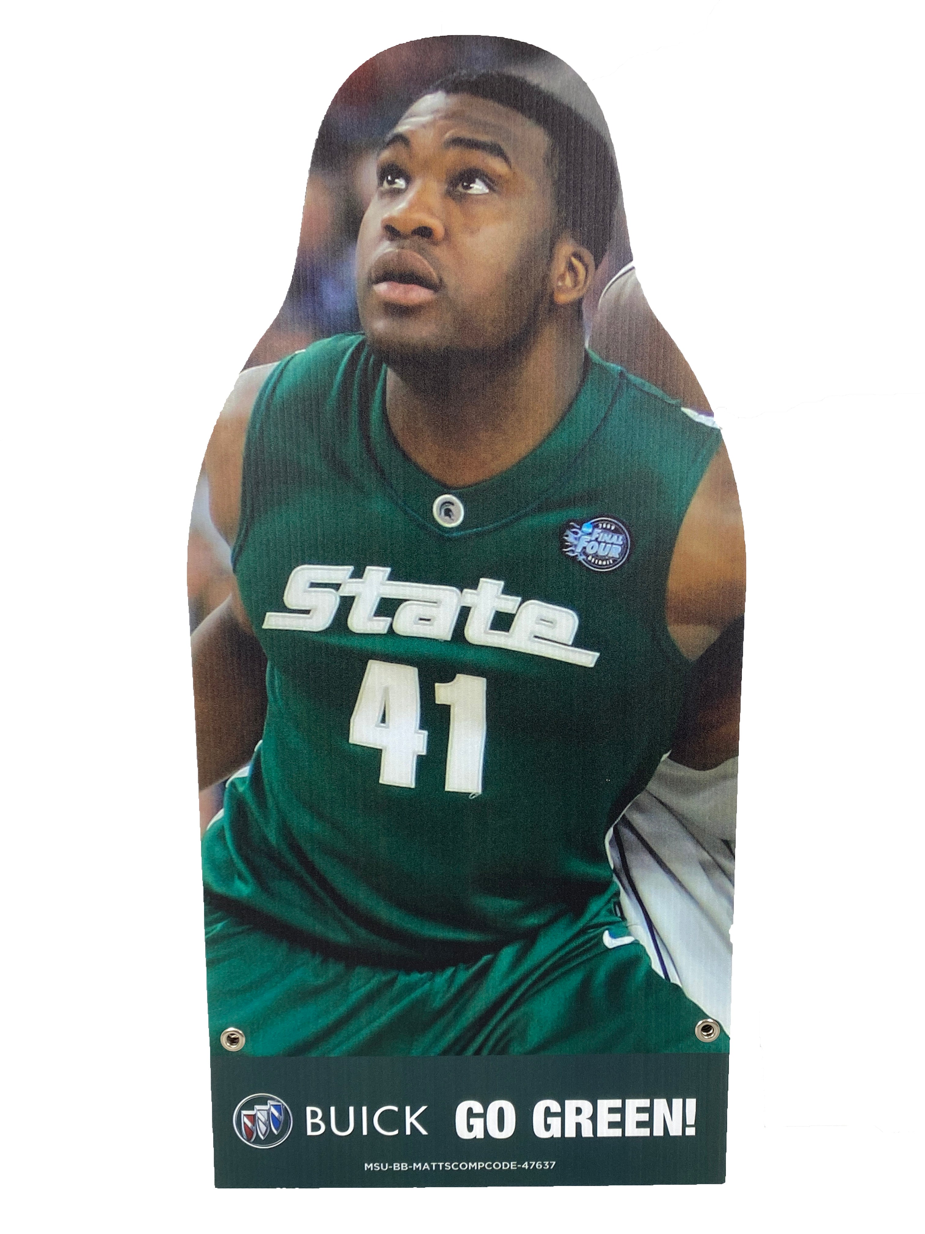 Marquese Gray Corrugated Plastic Player Cutout