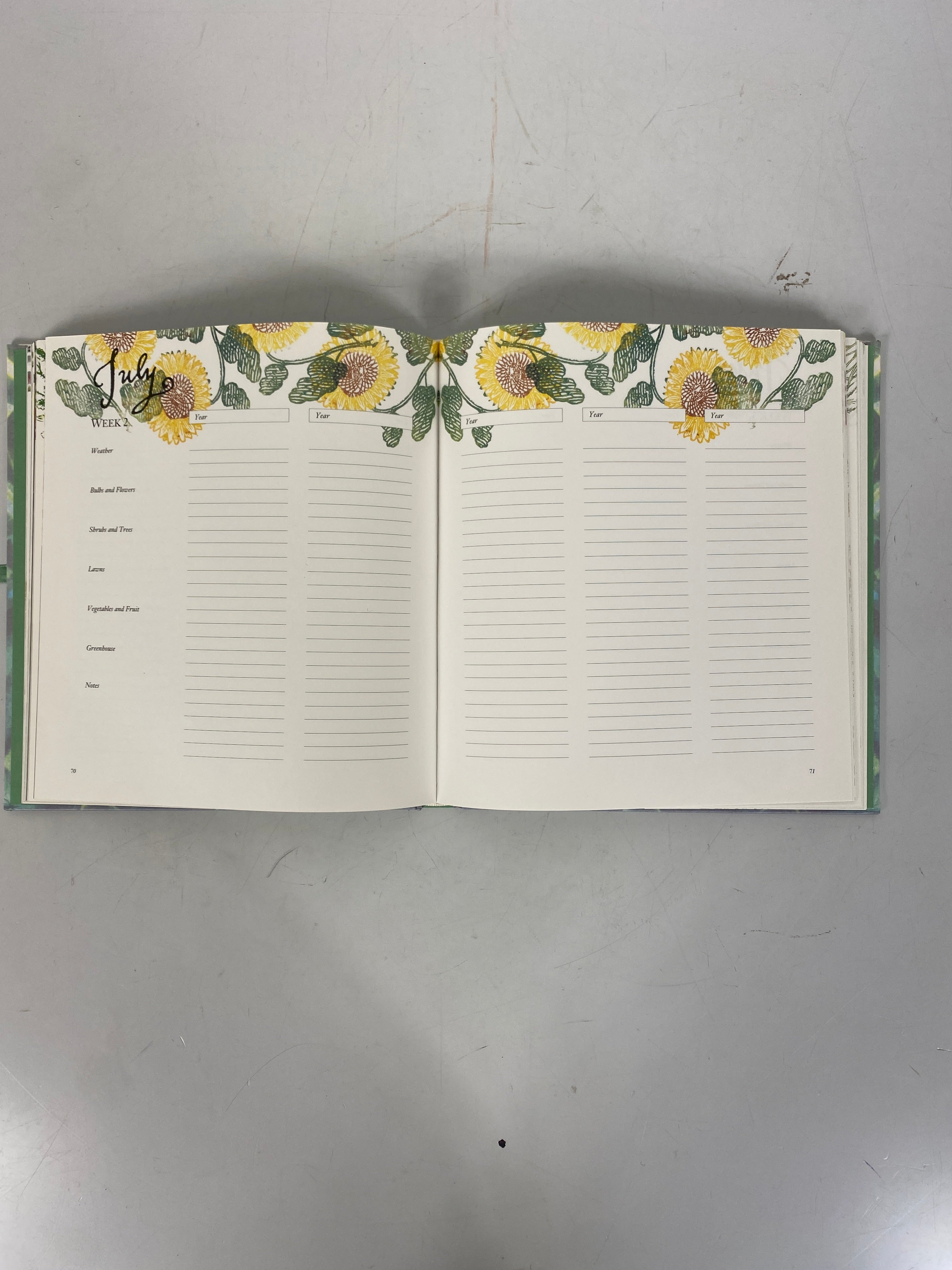 "A Gardner's Journal" A Five Year Record Book