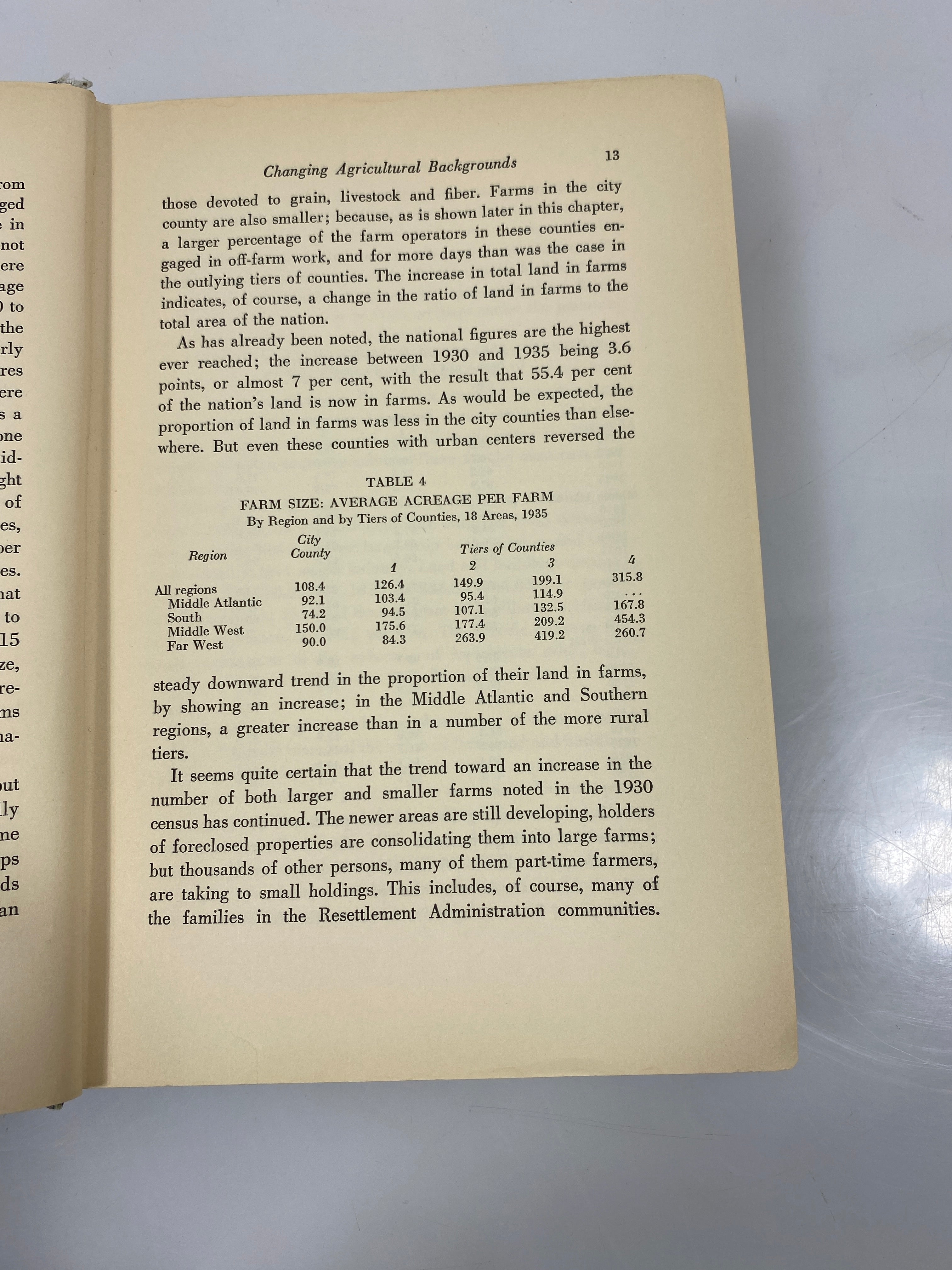 Rural Trends in Depression Years by Brunner/Lorge Ex-library 1937 HC