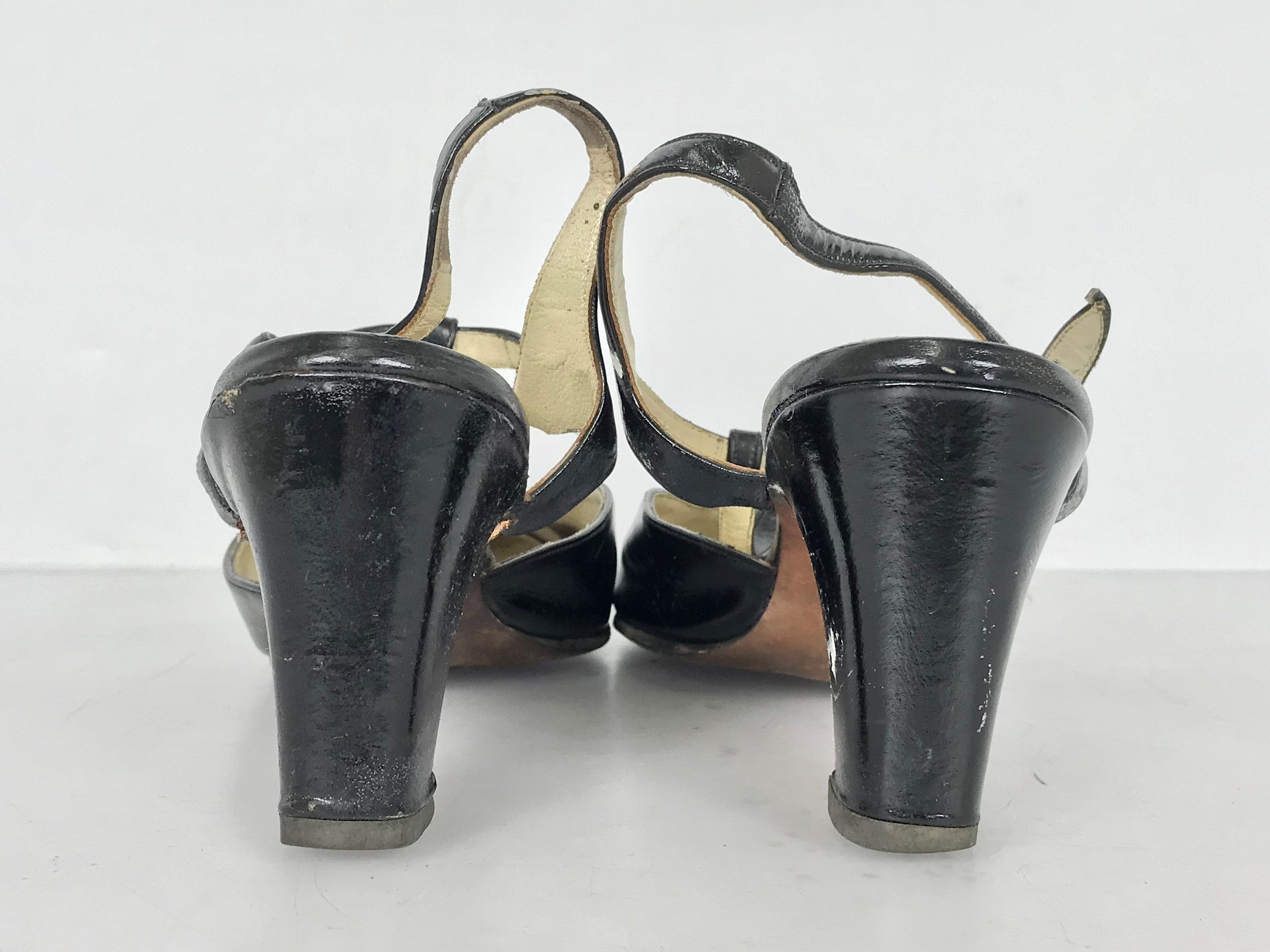 Vintage Howard Fox Women's Black Formal Shoe Size 8 1/2 M