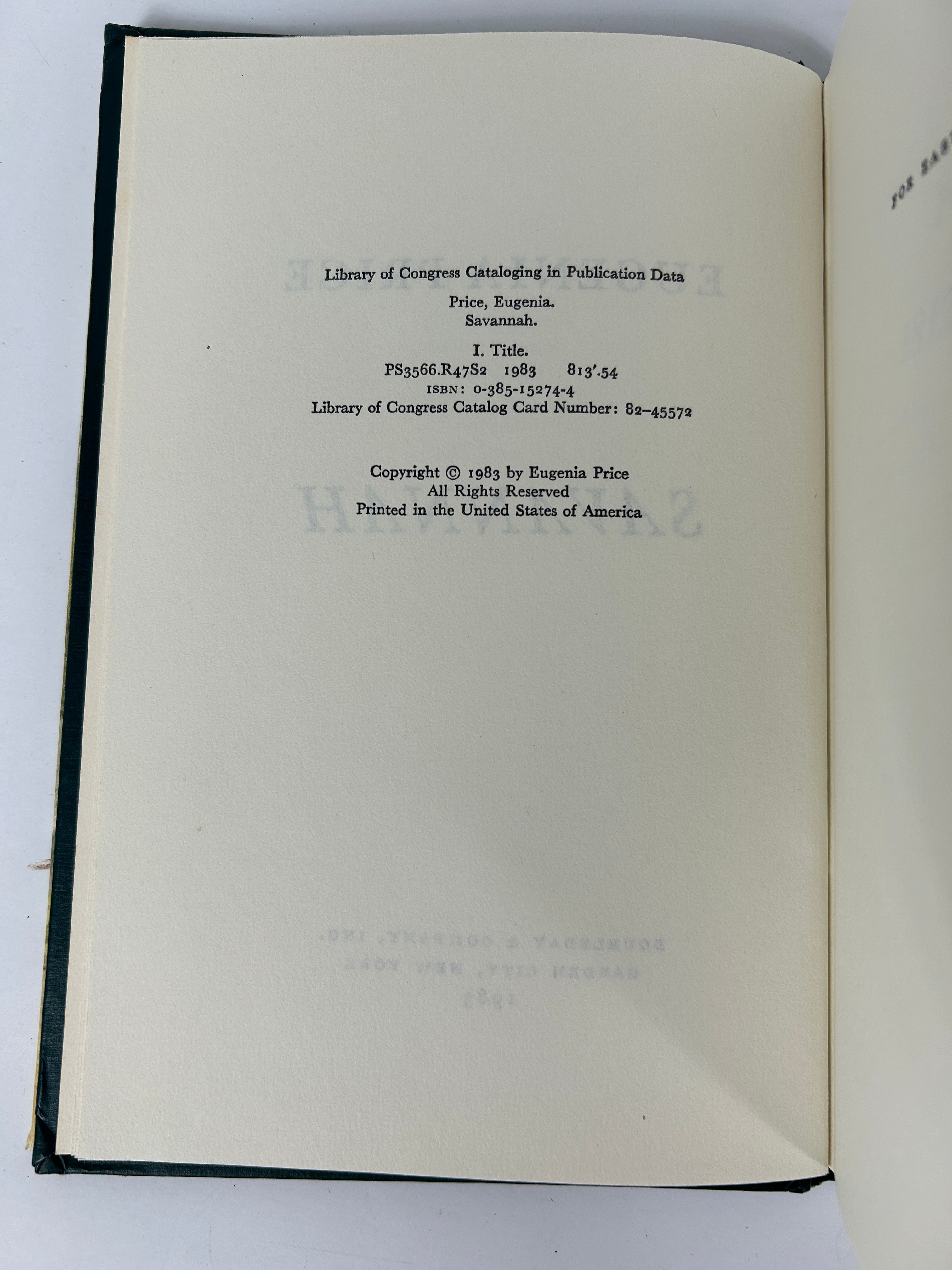 Full Set Savannah Quartet by Eugenia Price w/Dust Jackets (2BCE/2 1st Ed) HCDJ