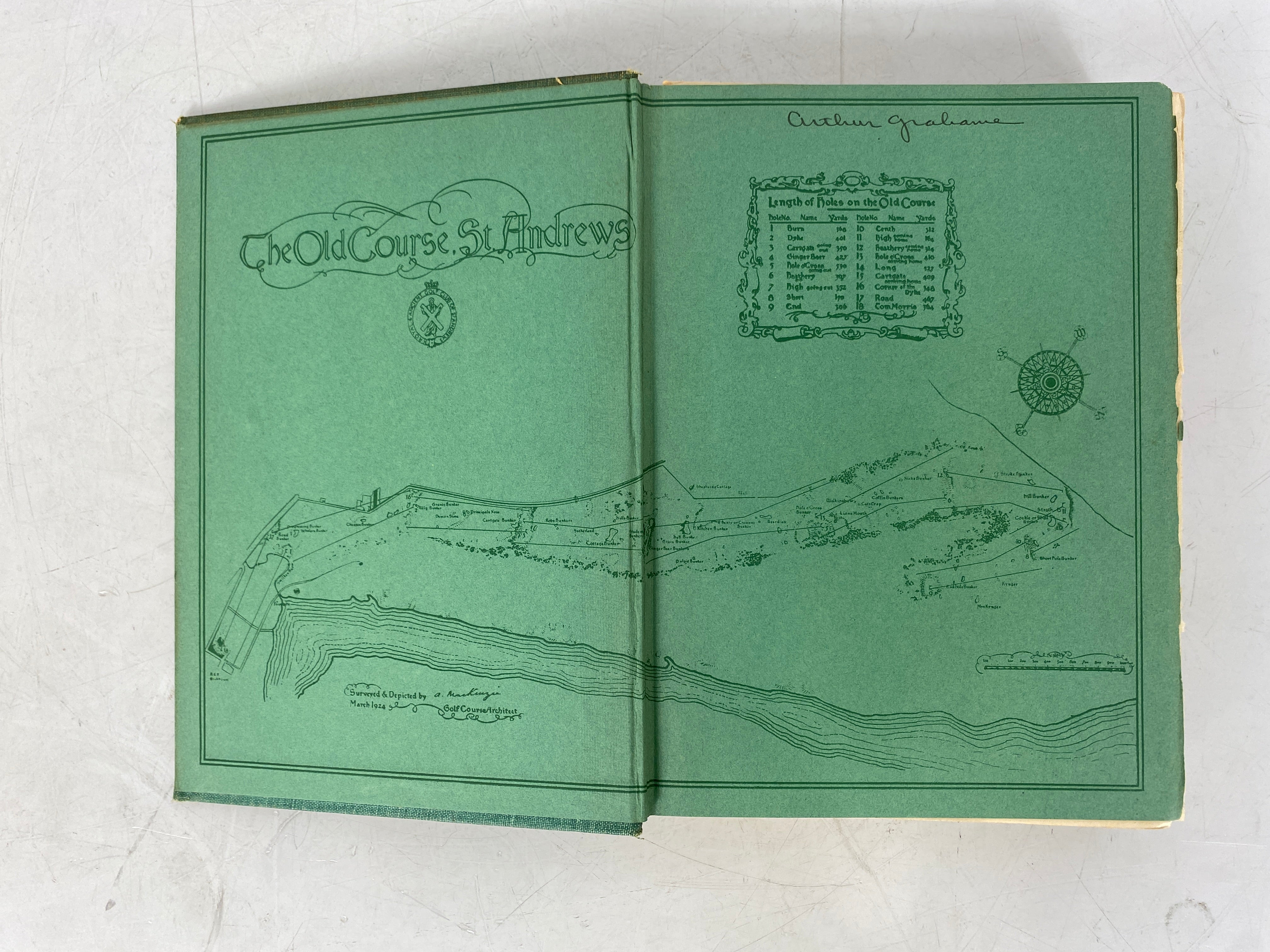 The Links by Robert Hunter 1926 Antique Golf Book HC