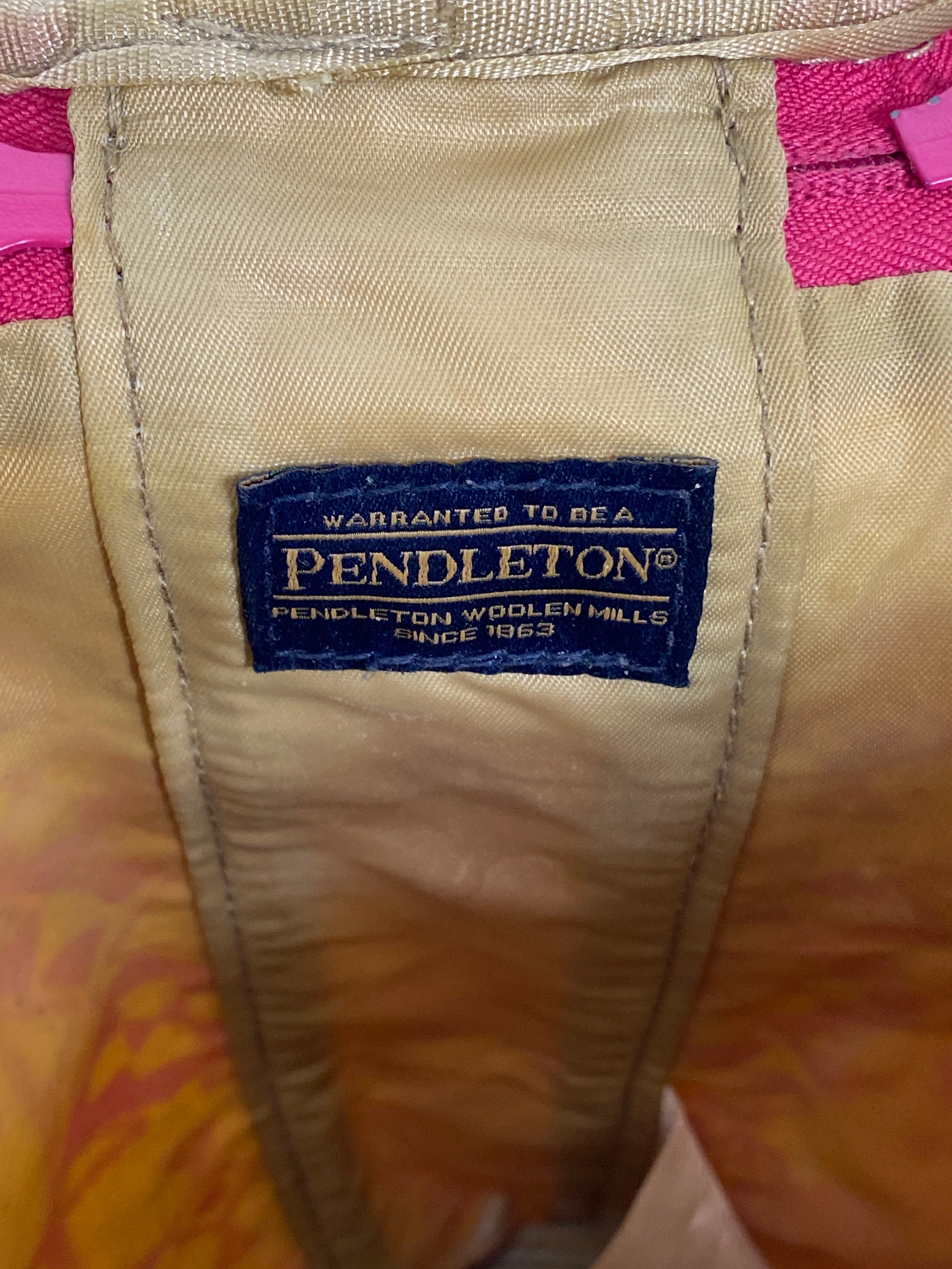 Pendleton Pink and Orange Lotion Bag