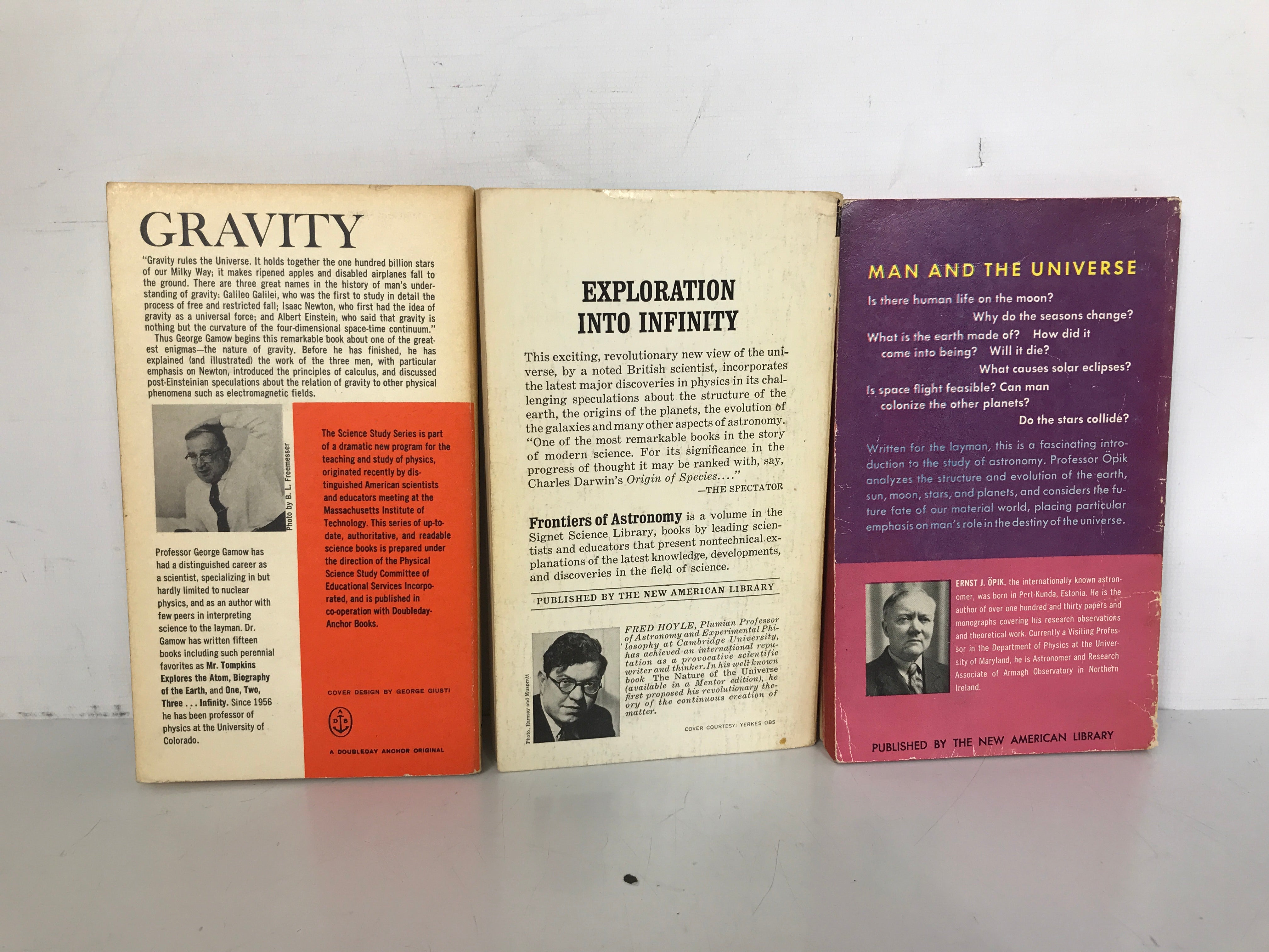 Lot of 3: The Oscillating Universe/Frontiers of Astronomy/Gravity 1960-1964 PB