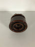 Antique Glossy Brown Ceramic Insulator with White Top
