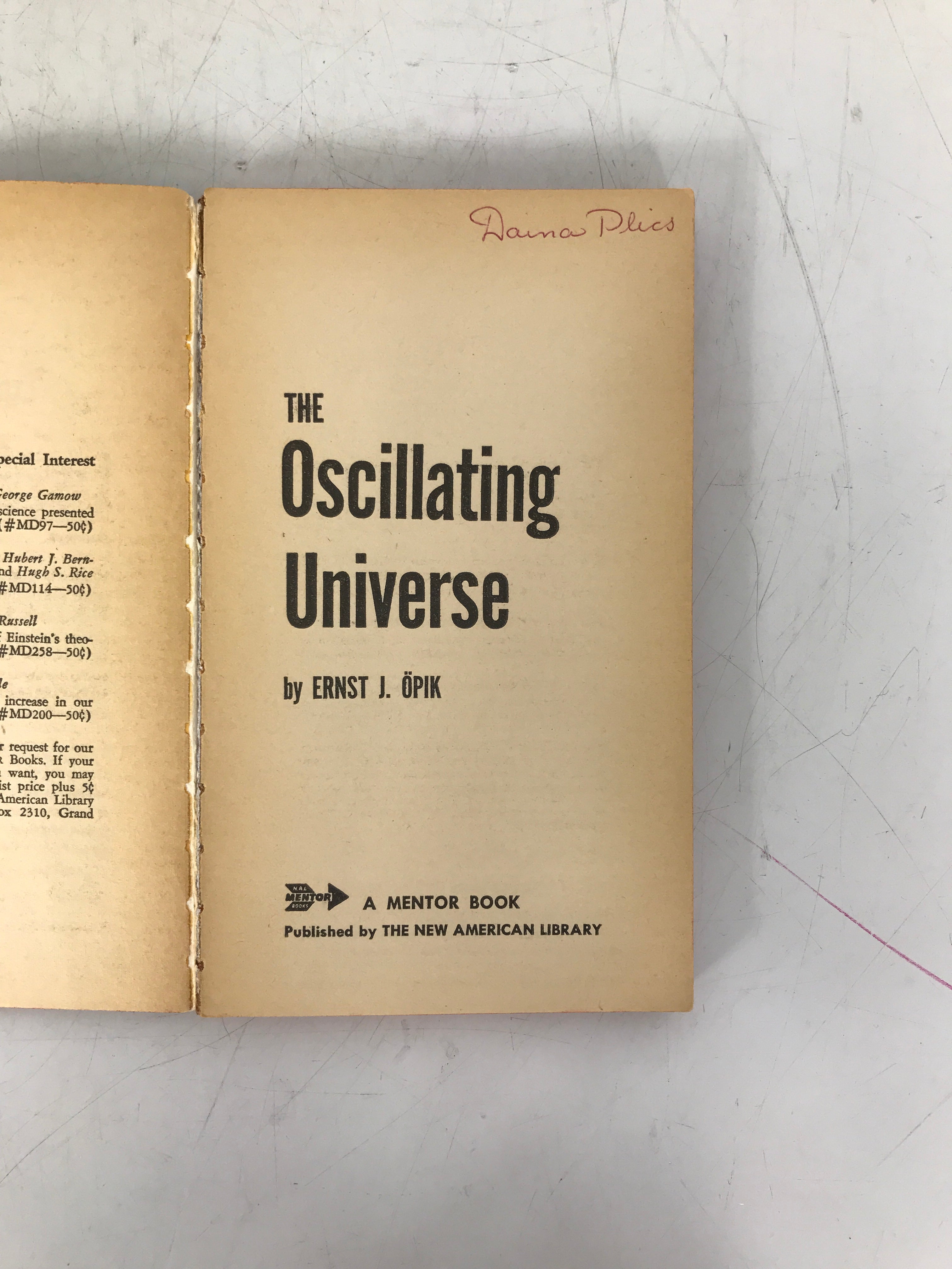 Lot of 3: The Oscillating Universe/Frontiers of Astronomy/Gravity 1960-1964 PB