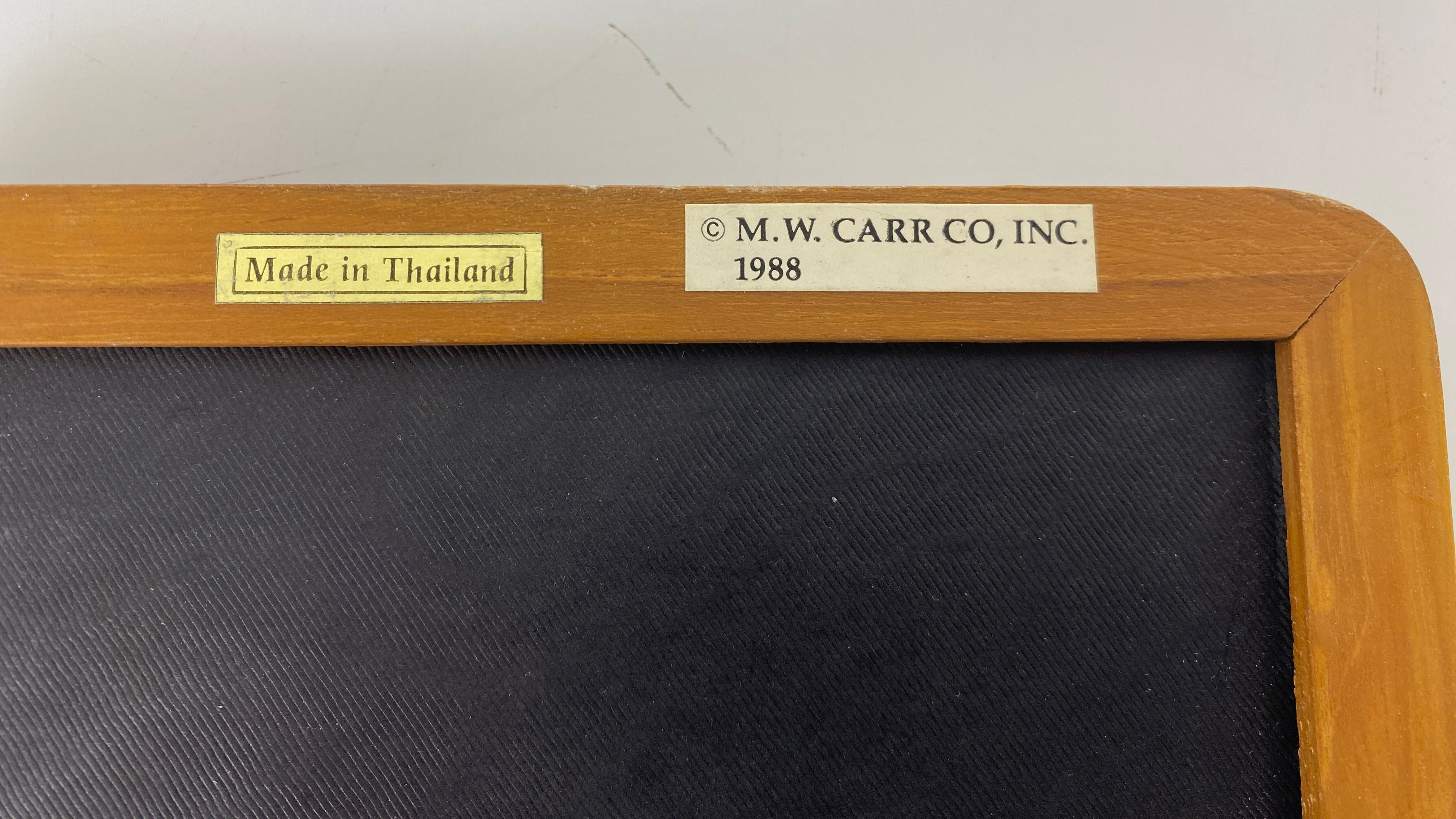 1988 M.W. Carr Co. INC 5 x 7 Wooden Photo Frame
