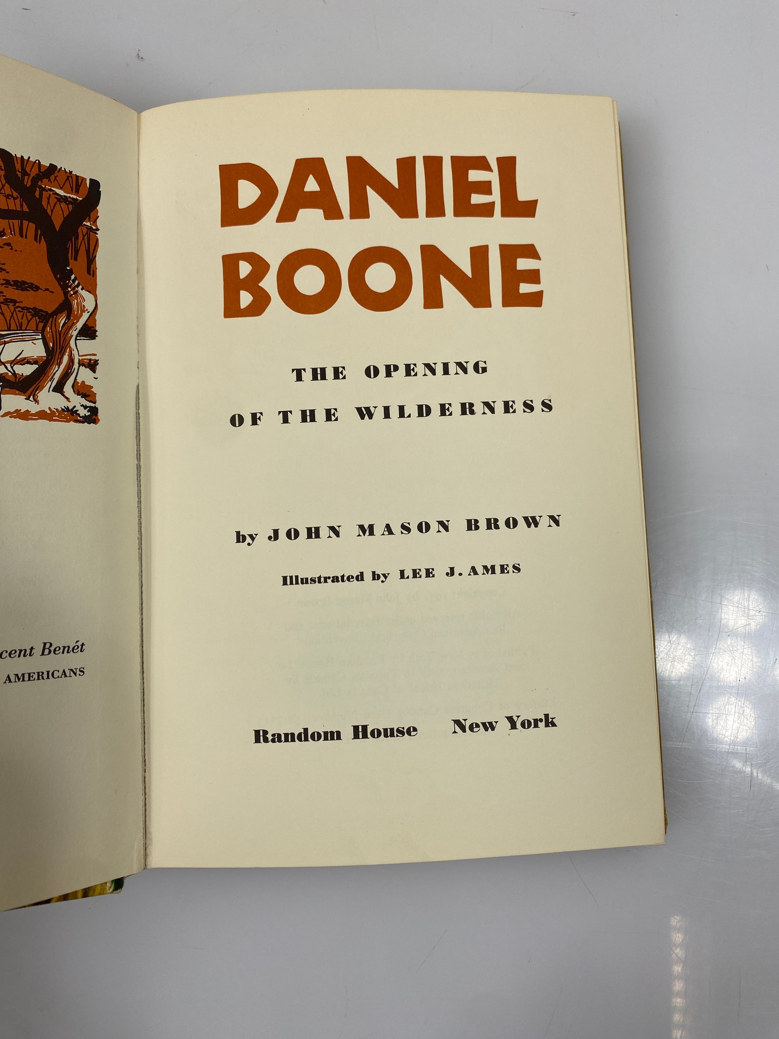 Daniel Boone by John Mason Brown Random House 1952 HC